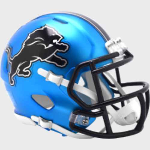Detroit Lions NFL Mini Speed Football Helmet 2024 On-Field Alternate