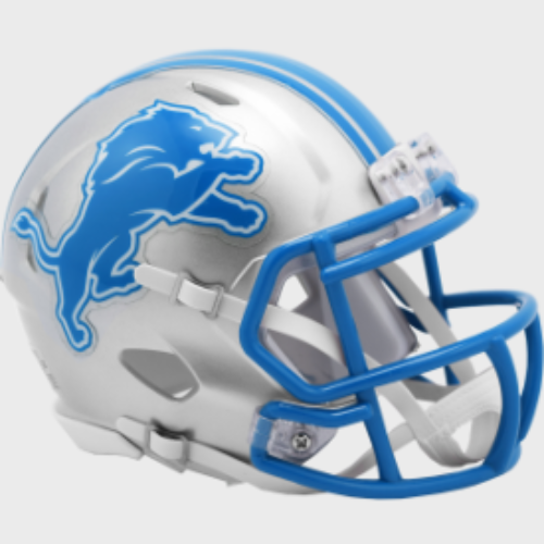 Detroit Lions NFL Mini Speed Football Helmet 2024 Primary