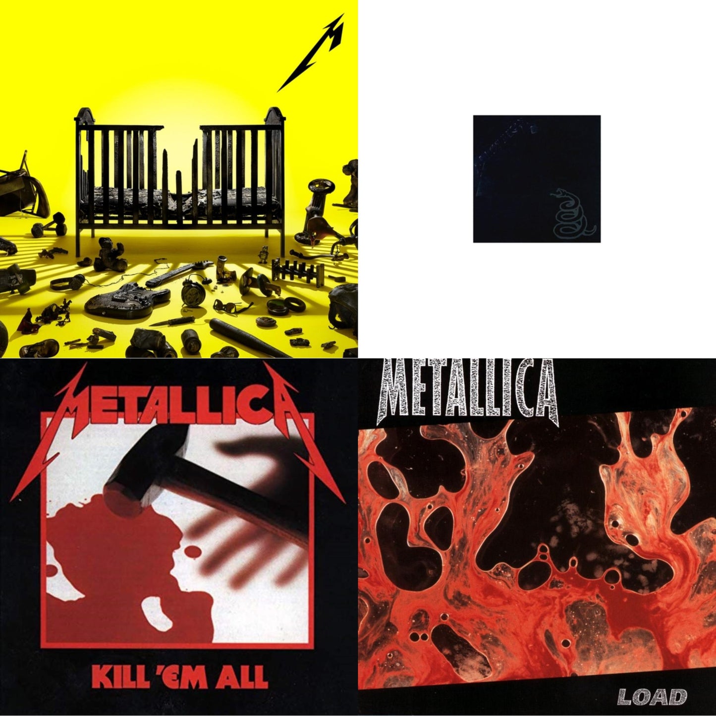 Metallica - 72 Seasons (2LP) & Metallica (Remastered/2LP) & Load & Kill Em All (180G)