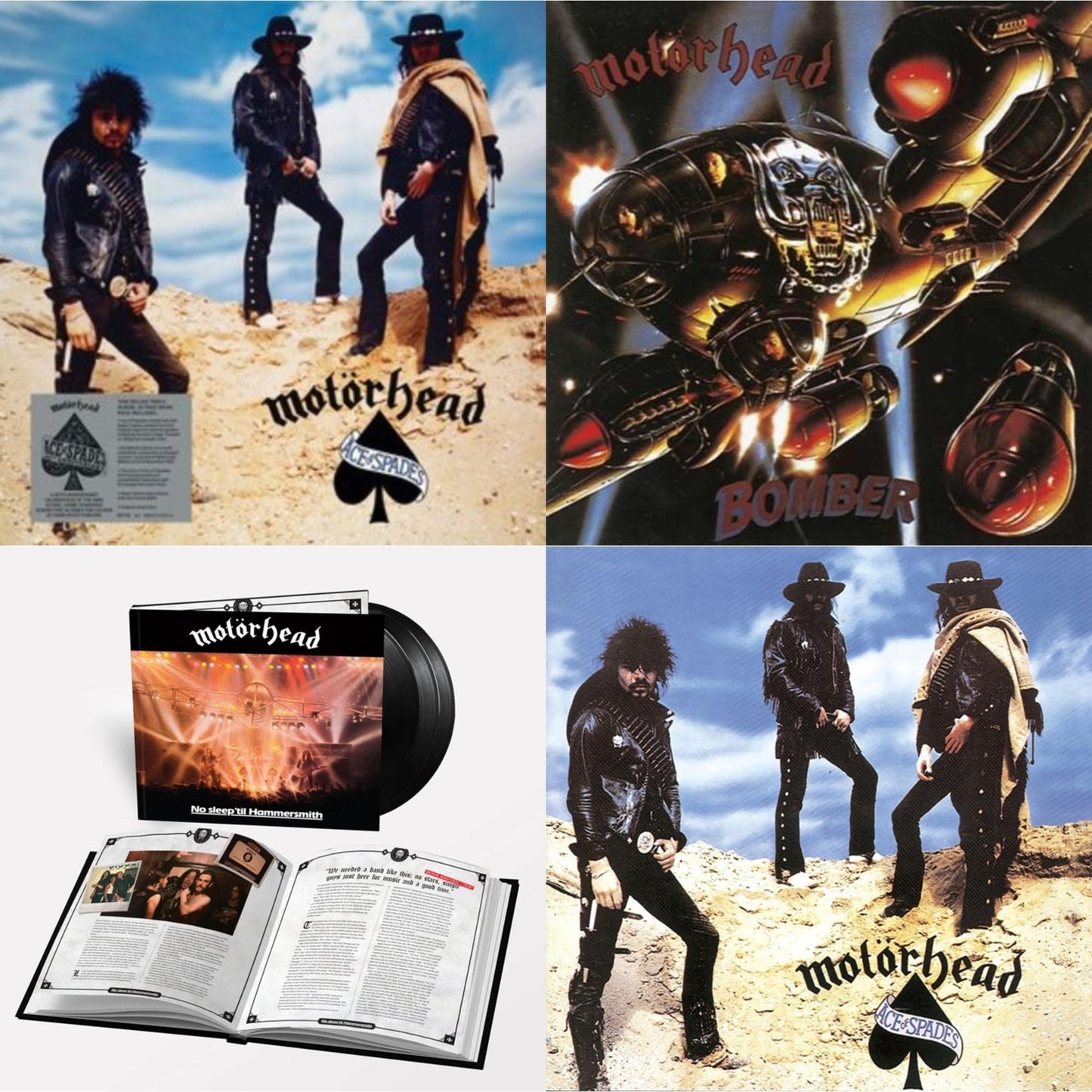 Motorhead - Ace Of Spades (X) (3LP) & Bomber & No Sleep 'Til Hammersmith (X) (3LP) & Ace Of Spades