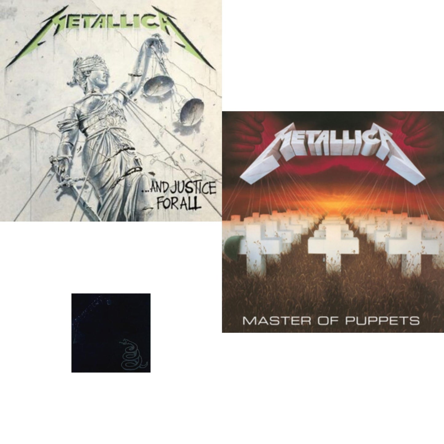Metallica - Metallica (Remastered/2LP) & Master Of Puppets (Remastered) & And Justice For All (Remastered)