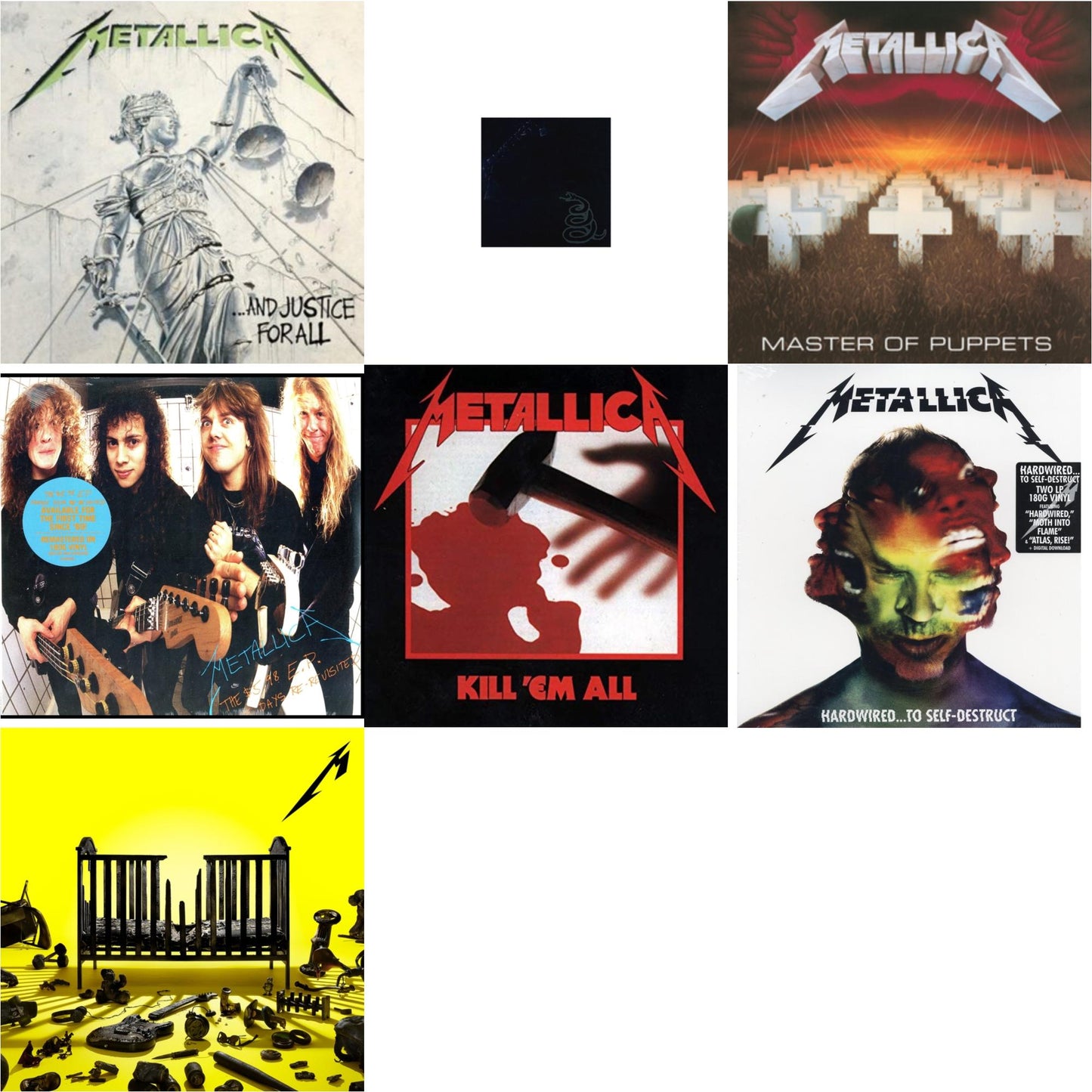 Metallica - 72 Seasons (2LP) & Metallica (Remastered/2LP) & Kill Em All (180G) & Master Of Puppets (Remastered) & Hardwired To Self-Destruct (2LP/180G/Dl Card) & $5.98 Ep: Garage Days Re-Revisited (Remastered) & And Justice For All (Remastered)