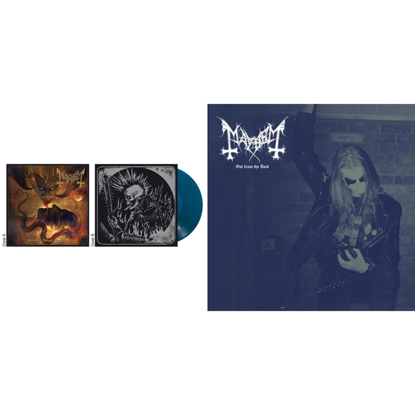 Mayhem - Atavistic Black Disorder / Kommando - Ep (I) & Out Of The Dark - LP Vinyl Bundle