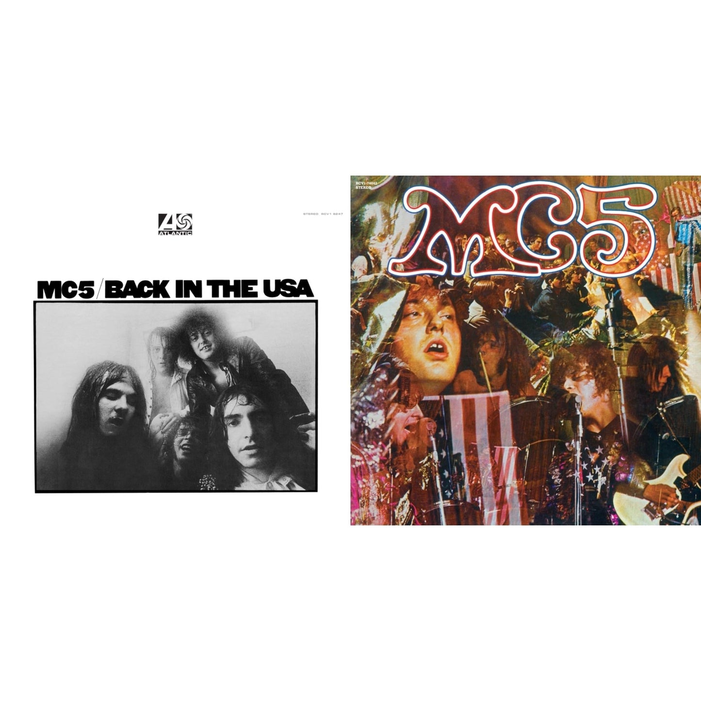 Mc5 - Back In The Usa (Crystal Clear Diamond LP Vinyl) (Rocktober) (Atl75) & Kick Out The Jams (Ultra Clear/Red Splatter LP Vinyl) (Rocktober)