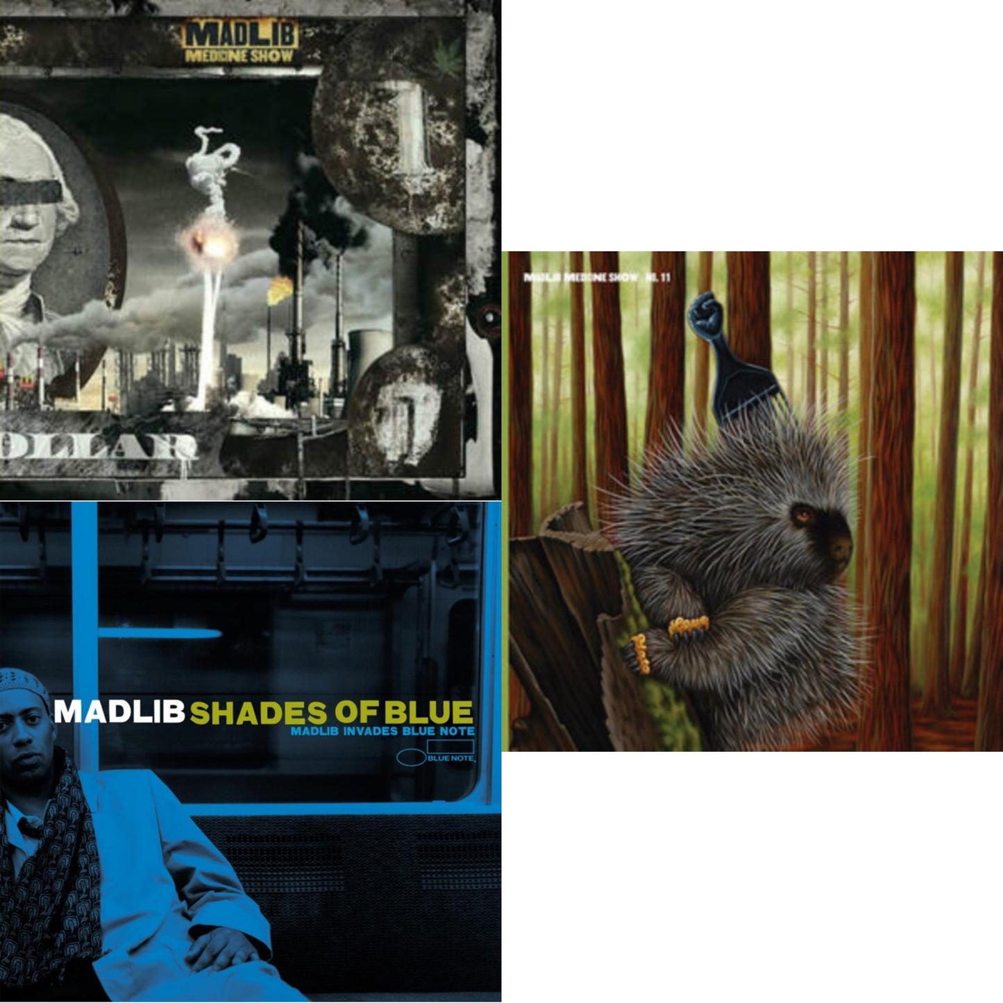 Madlib - Shades Of Blue (Blue Note Classic Vinyl Series) (2LP) & Before The Verdict (Gold Vinyl/2LP) & Low Budget High Fi Music (Color LP Vinyl)