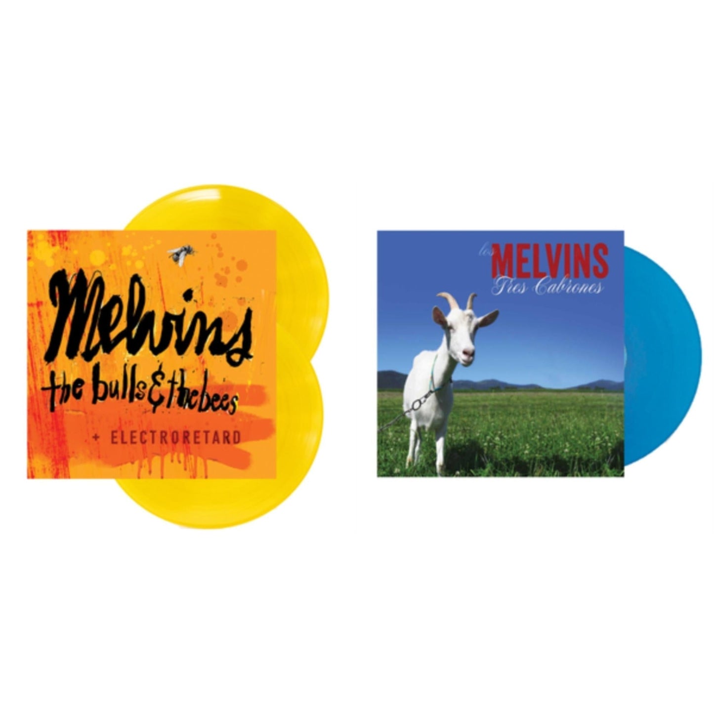 Melvins - Bulls & The Bees / Electroretard (2LP/Canary Yellow Vinyl) & Tres Cabrones