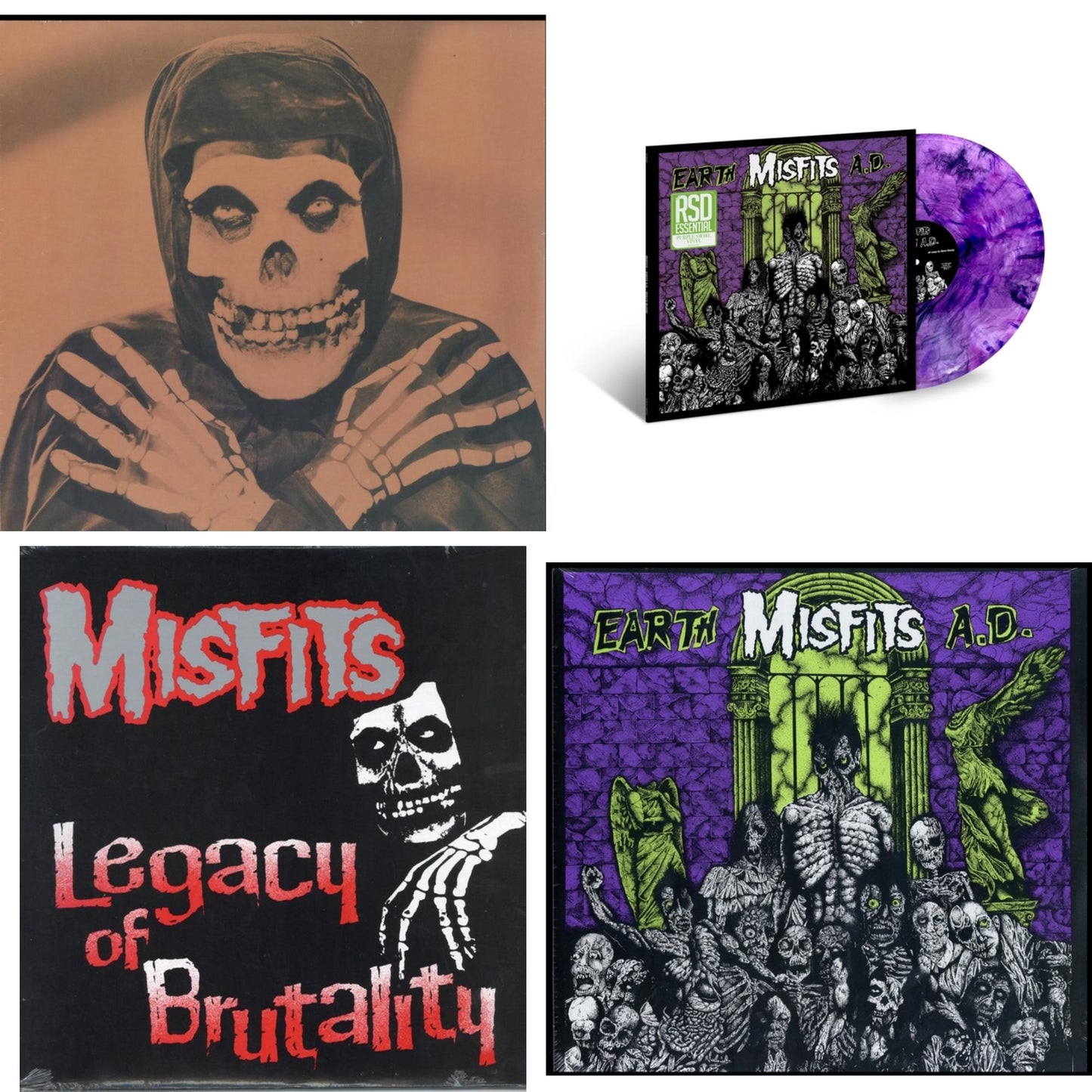 Misfits - Collection Vol.2 & Earth A.D. / Wolfs Blood (Purple Swirl LP Vinyl) (Rsd Essential) & Legacy Of Brutality & Earth A.D.