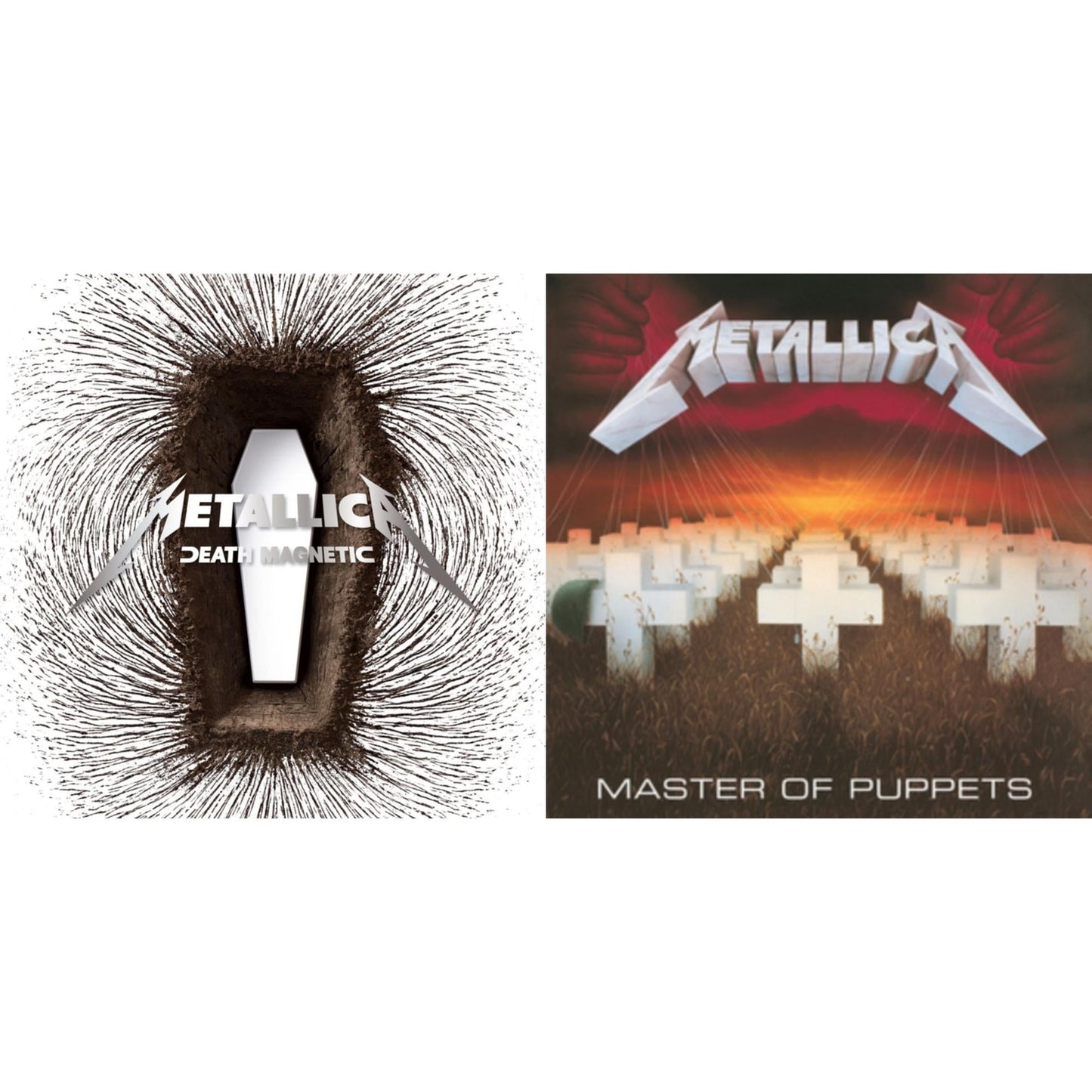 Metallica - Death Magnetic & Master Of Puppets (Remastered) - LP Vinyl Bundle