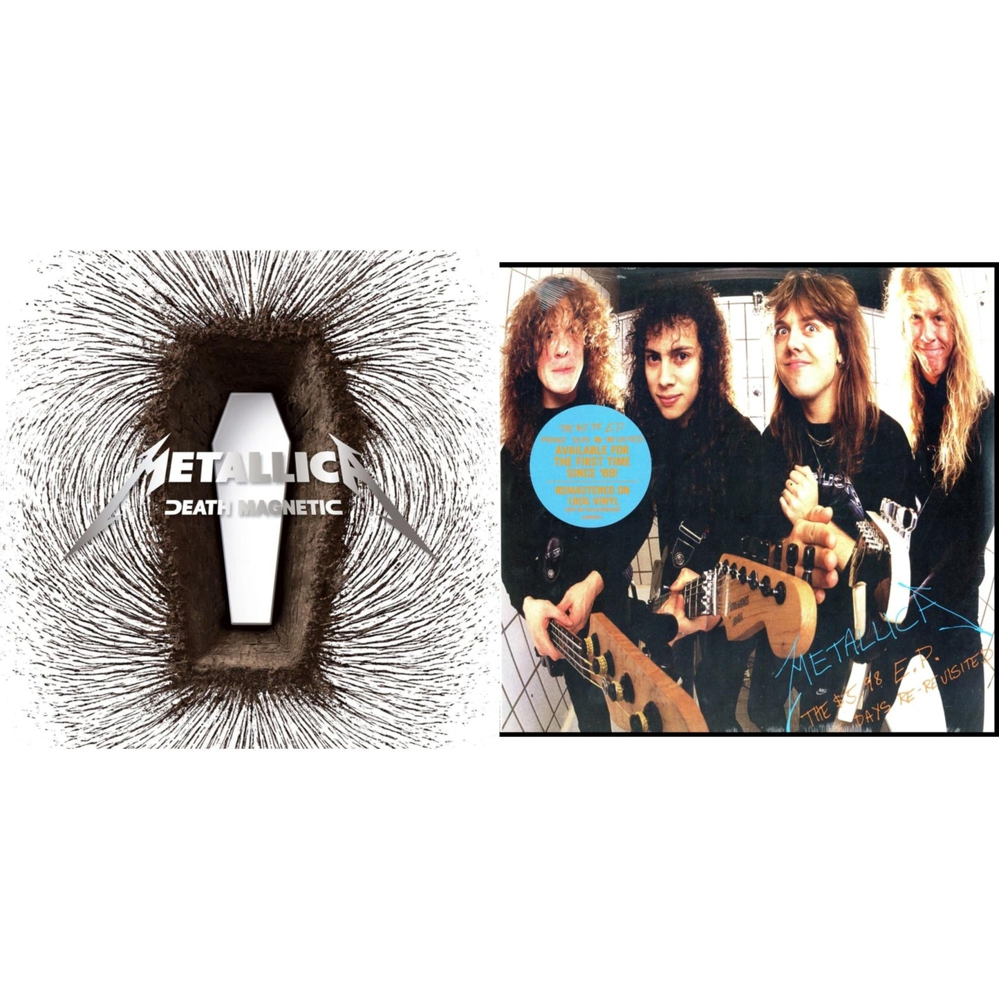 Metallica - Death Magnetic & $5.98 Ep: Garage Days Re-Revisited (Remastered) - LP Vinyl Bundle