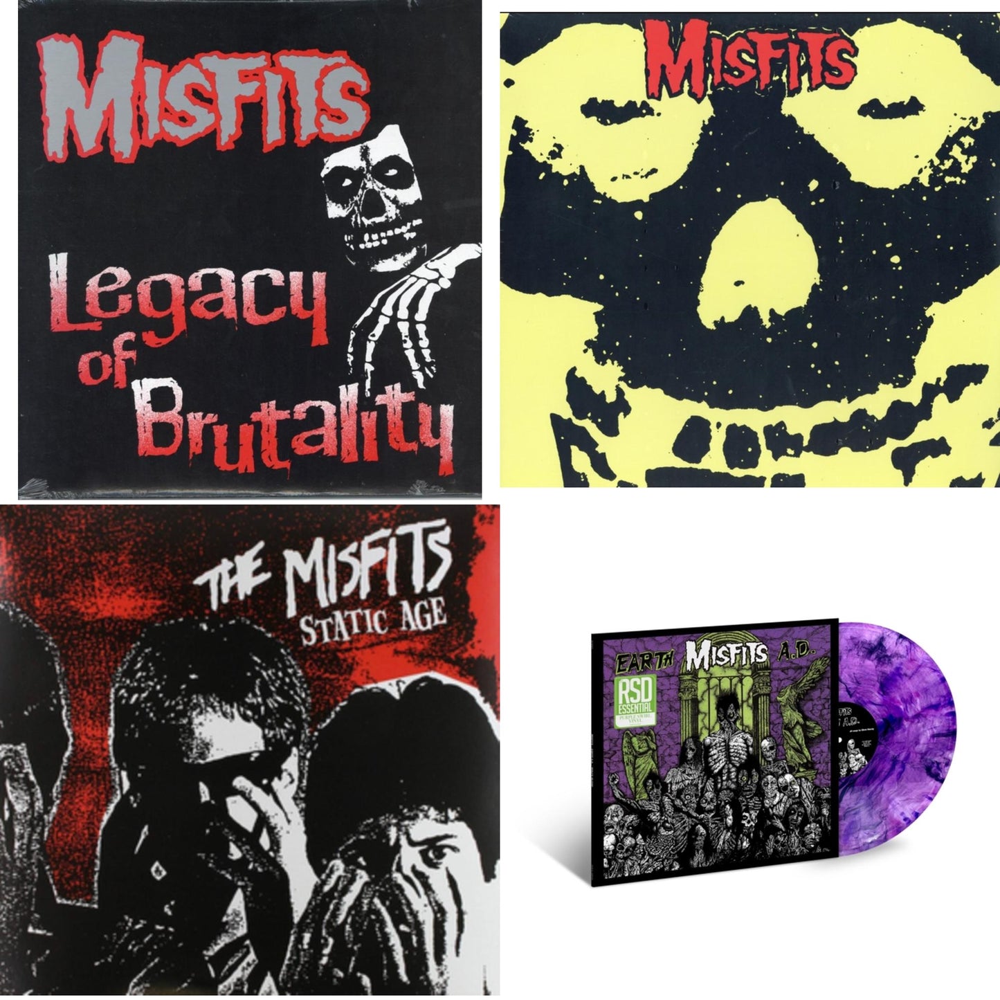 Misfits - Legacy Of Brutality & Collection & Static Age & Earth A.D. / Wolfs Blood (Purple Swirl LP Vinyl) (Rsd Essential)