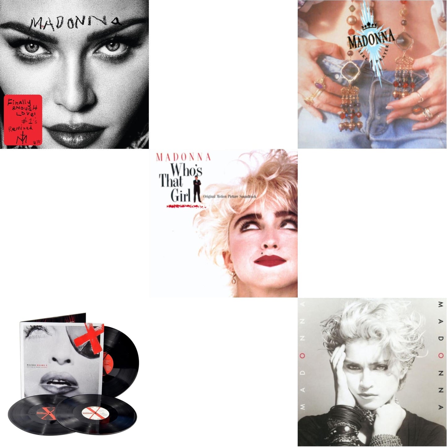 Madonna - Like A Prayer (180G) & Madonna & Madame X (Live) (3LP) & Finally Enough Love (2LP) & Who's That Girl Ost (Back 2 The 80S) (I)