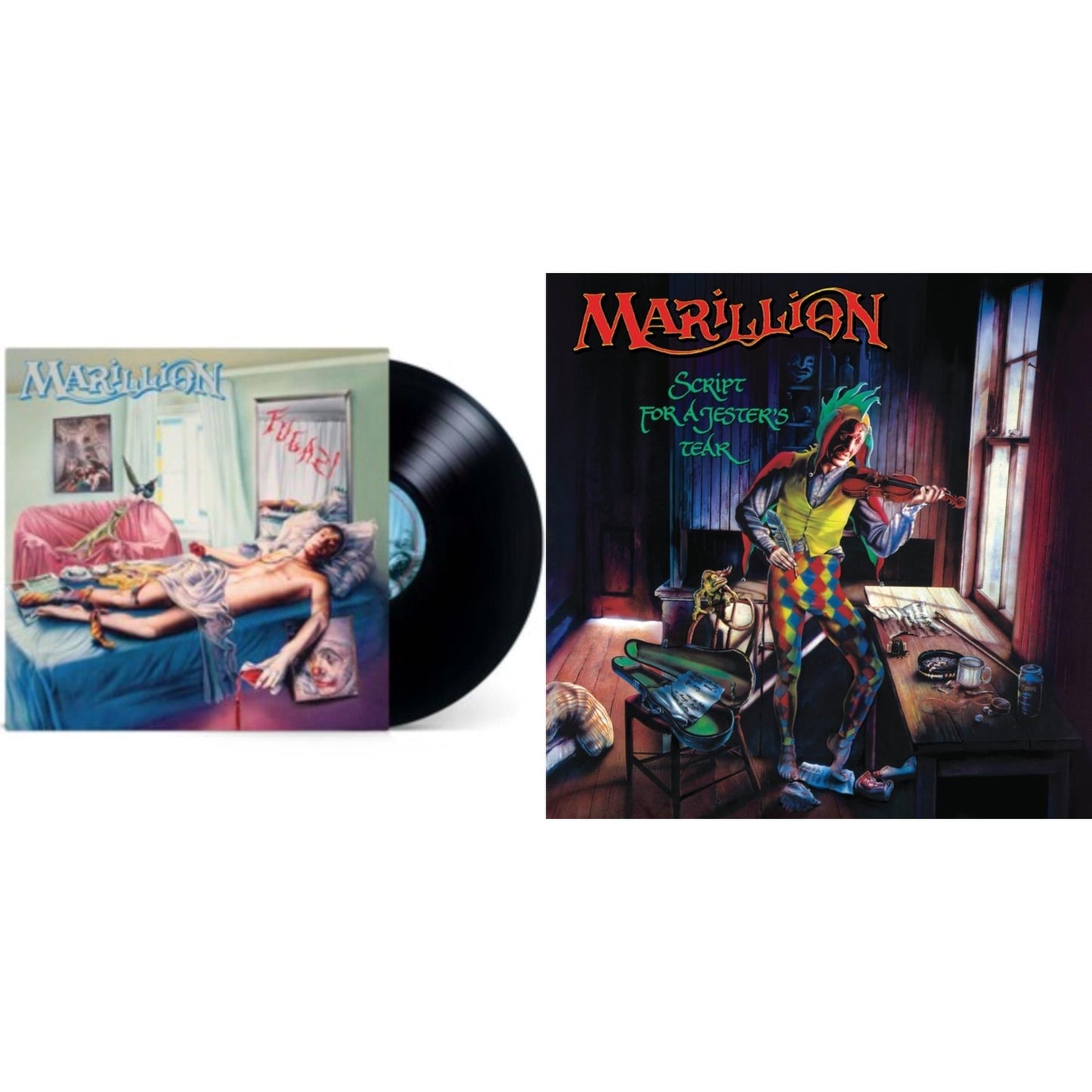 Marillion - Fugazi (2021 Stereo Remix) & Script For A Jester's Tear (2020 Stereo Remix) - LP Vinyl Bundle