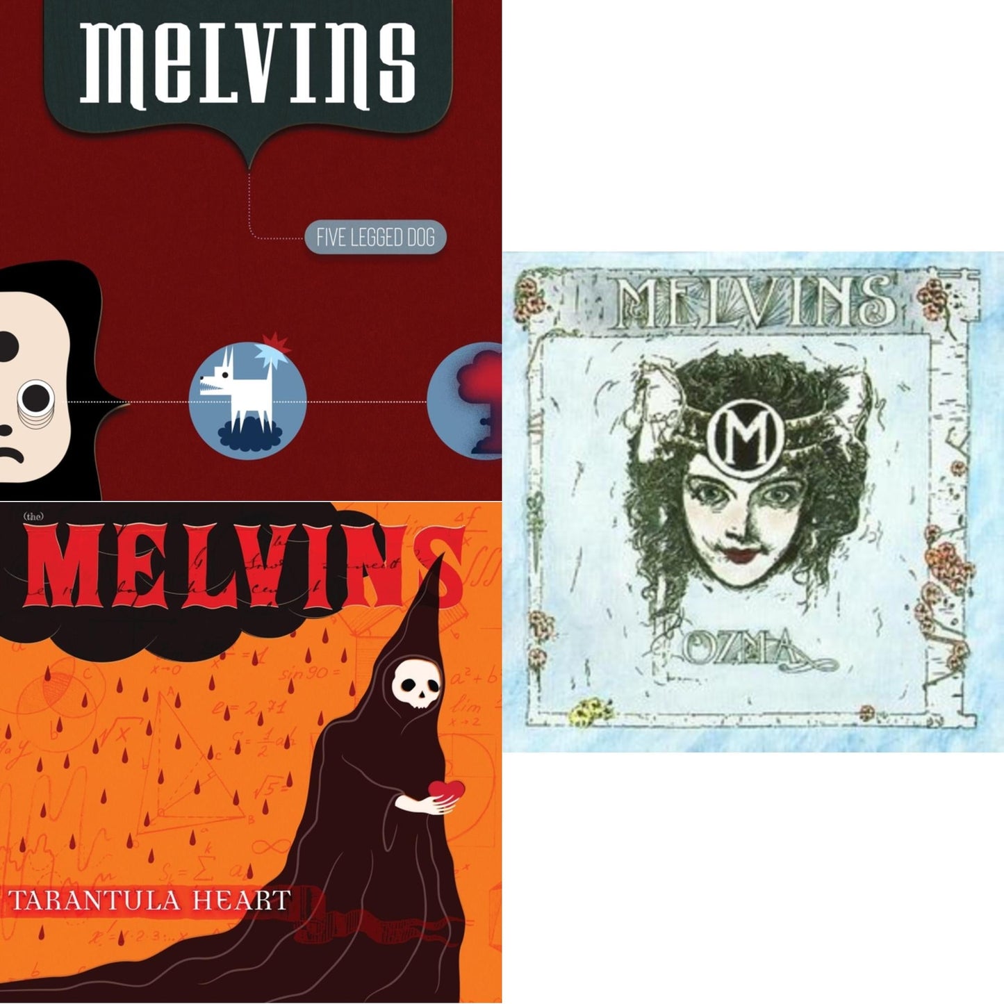 Melvins - Ozma & Five Legged Dog & Tarantula Heart - CD Bundle