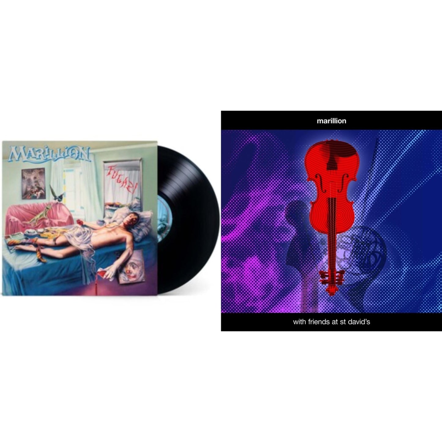 Marillion - Fugazi (2021 Stereo Remix) & With Friends At St David's - LP Vinyl Bundle