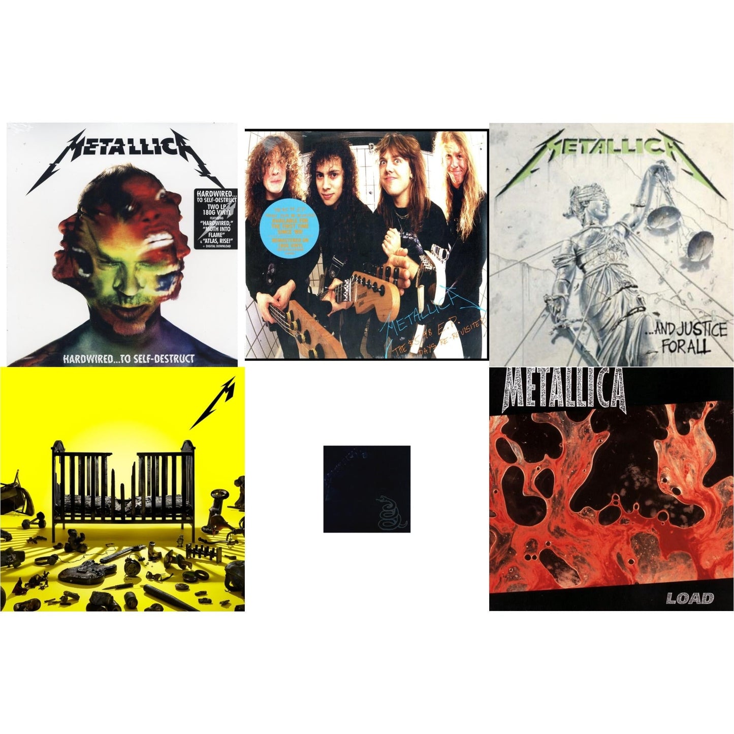 Metallica - 72 Seasons (2LP) & Metallica (Remastered/2LP) & Load & Hardwired To Self-Destruct (2LP/180G/Dl Card) & $5.98 Ep: Garage Days Re-Revisited (Remastered) & And Justice For All (Remastered)