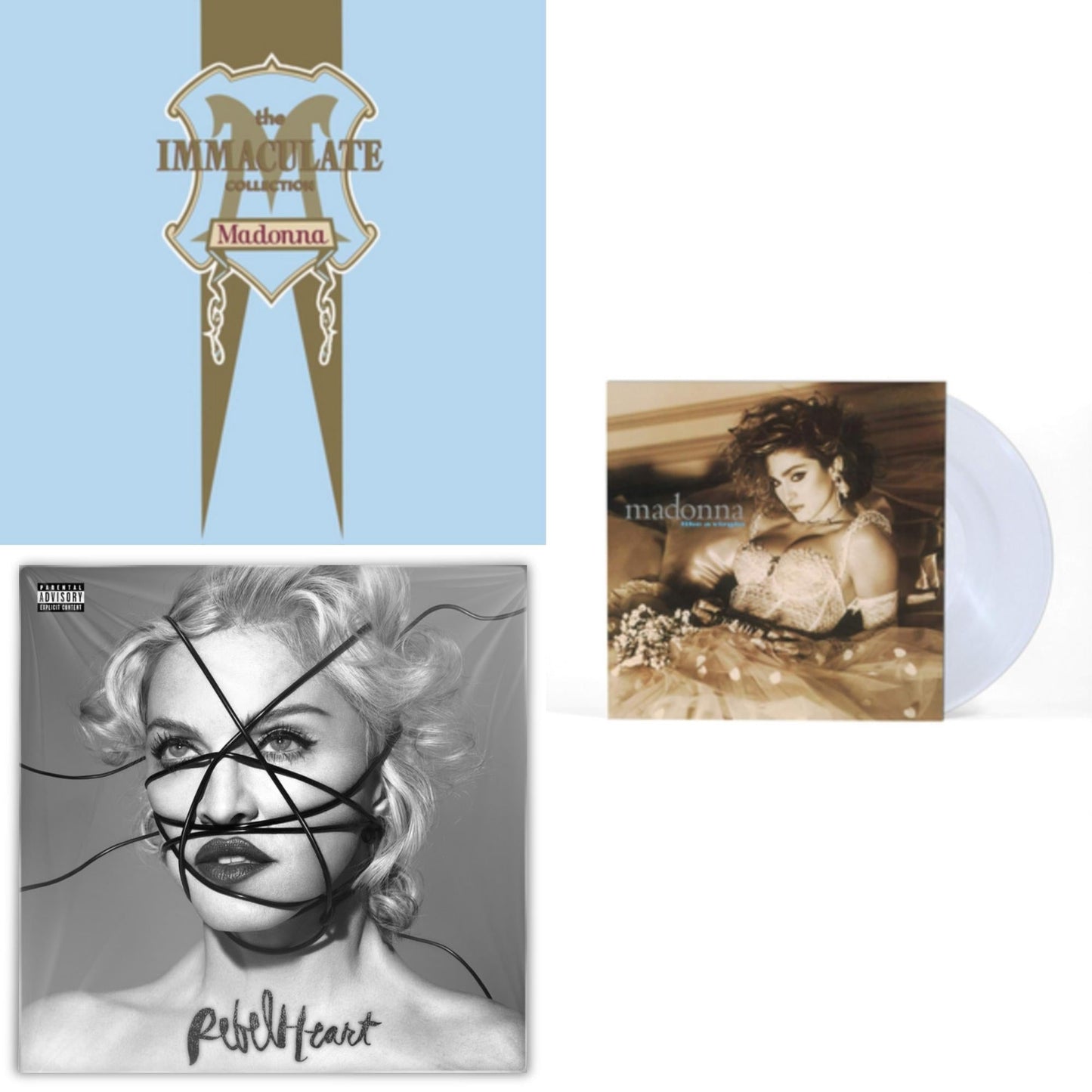 Madonna - Rebel Heart & Like A Virgin & Immaculate Collection (2LP)