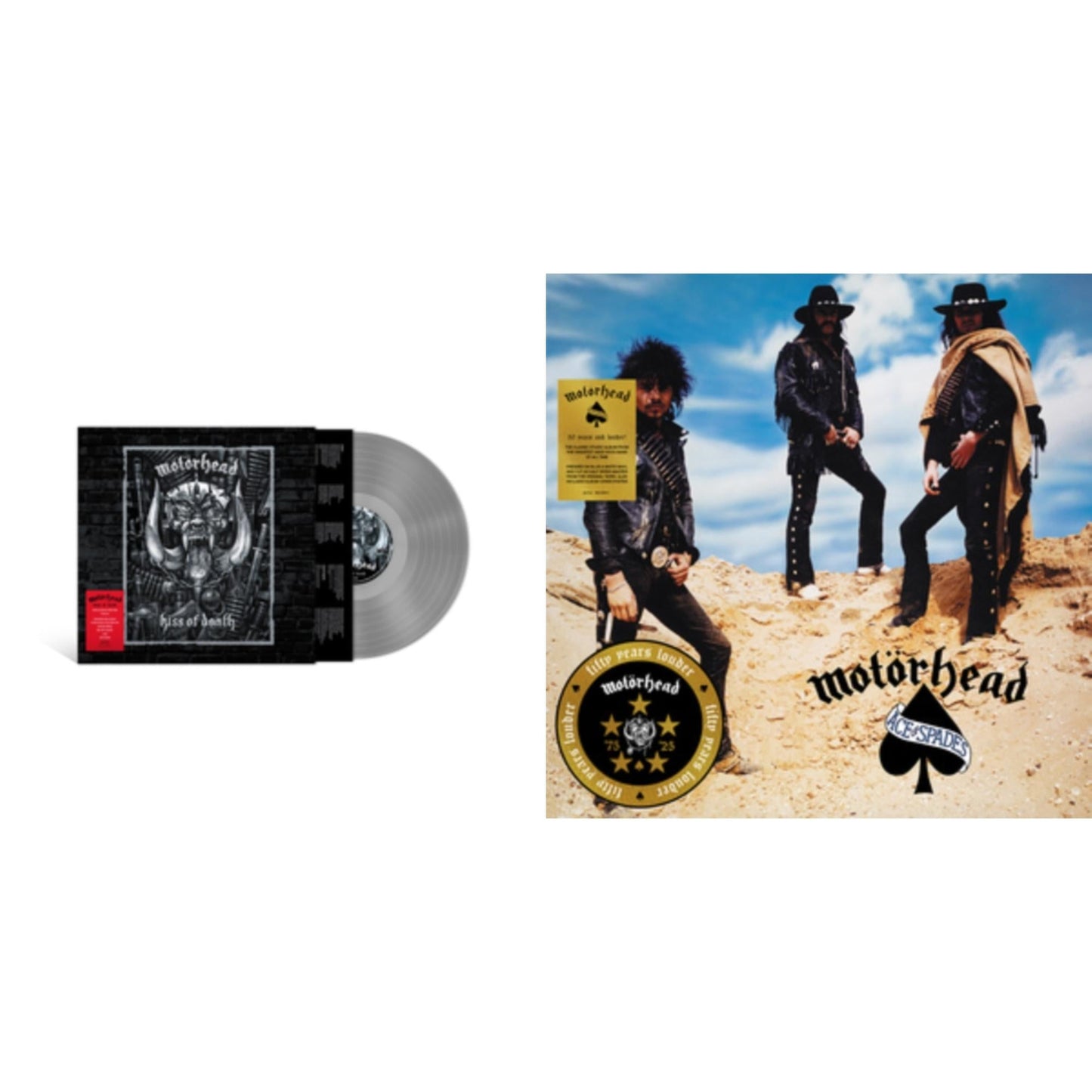 Motorhead - Kiss Of Death & Ace Of Spades (50Th Anniversary) (Blue/White LP Vinyl/Half-Speed Master)