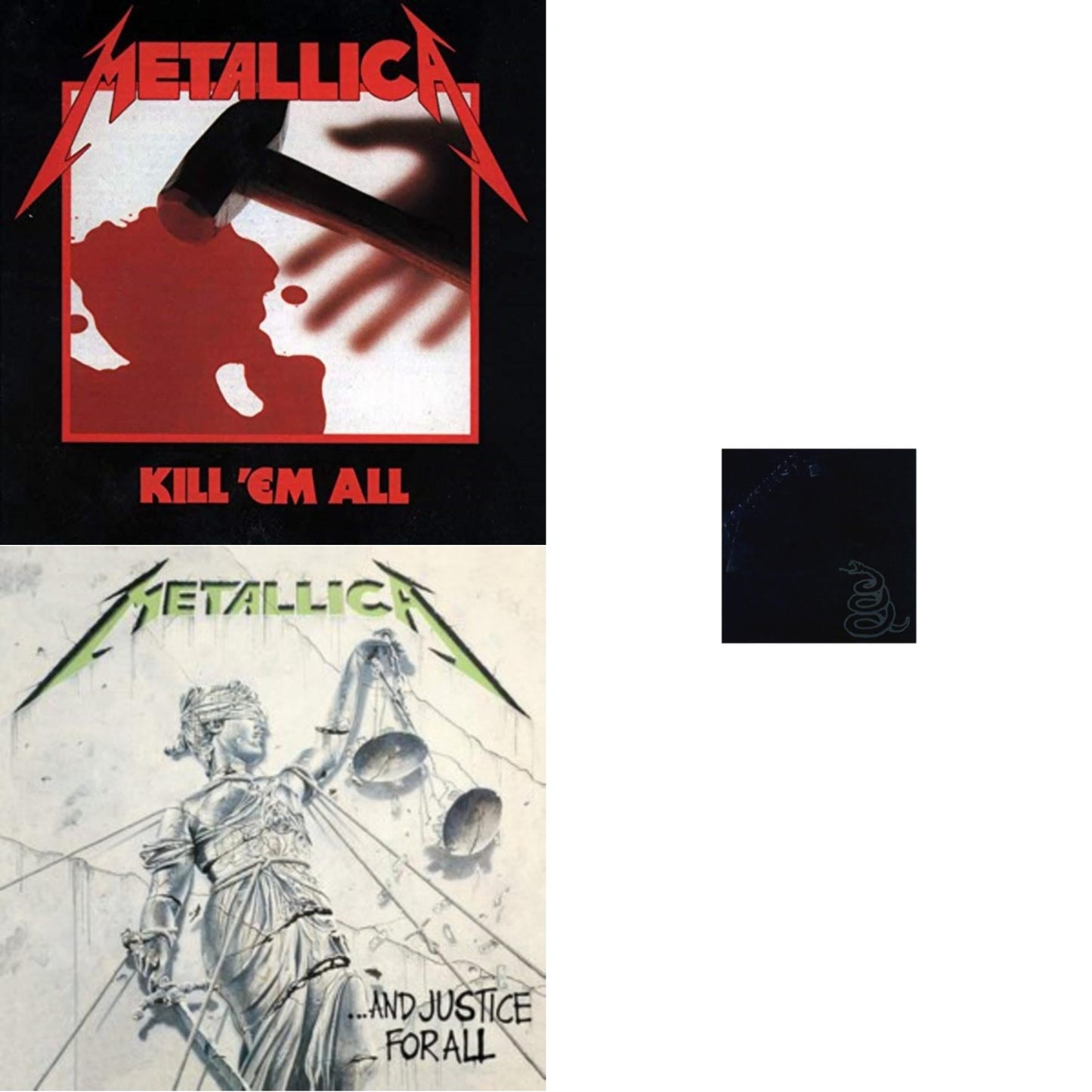 Metallica - Metallica (Remastered/2LP) & Kill Em All (180G) & And Justice For All (Remastered)