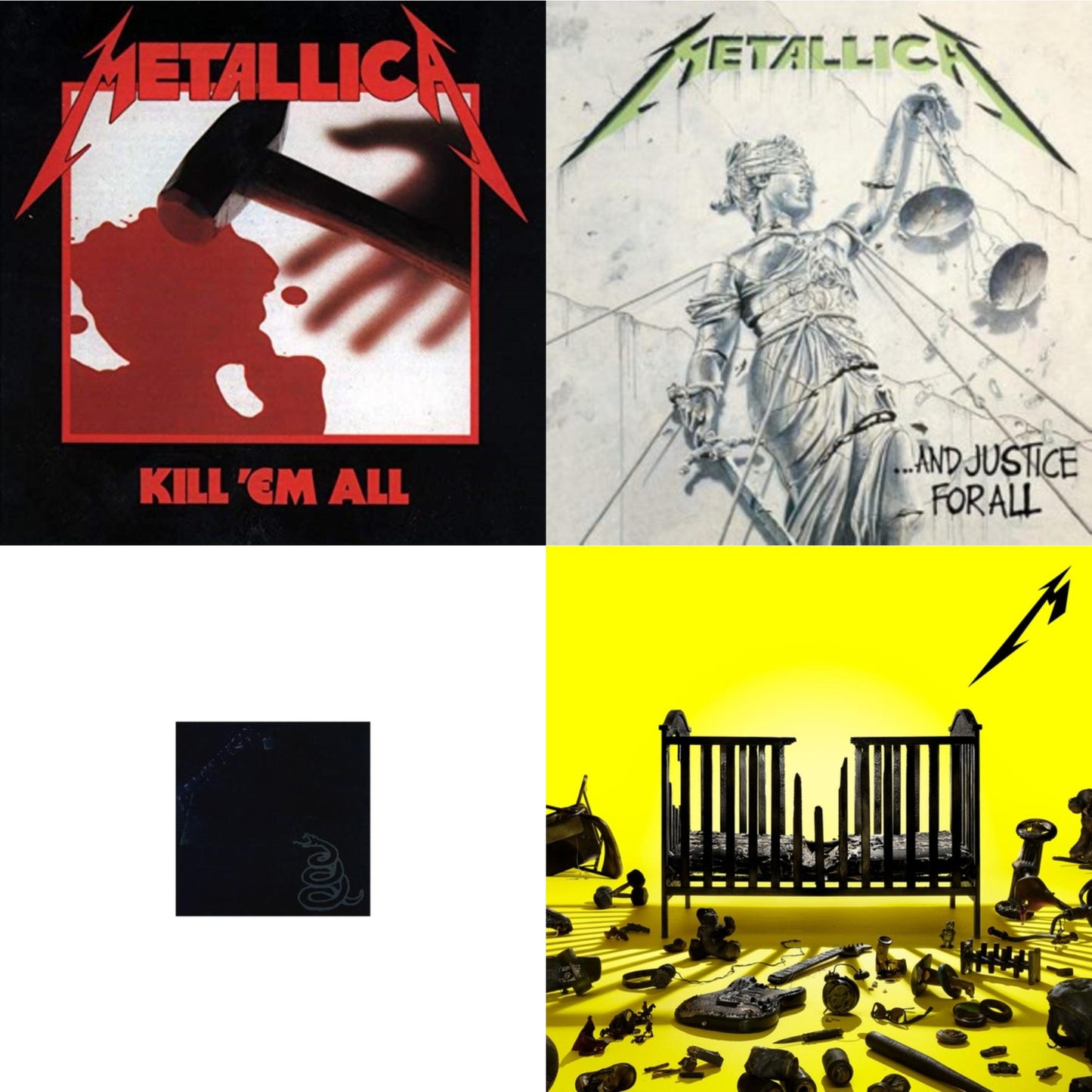 Metallica - 72 Seasons (2LP) & Metallica (Remastered/2LP) & Kill Em All (180G) & And Justice For All (Remastered)
