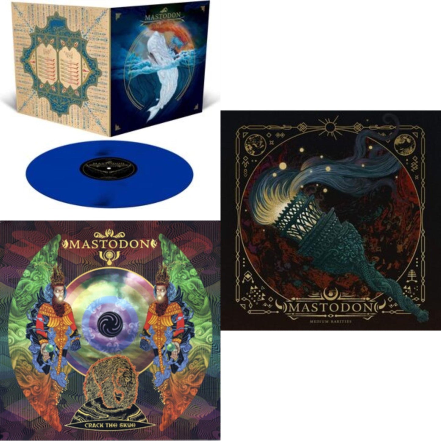 Mastodon - Leviathan (Opaque Blue LP Vinyl) & Crack The Skye & Medium Rarities