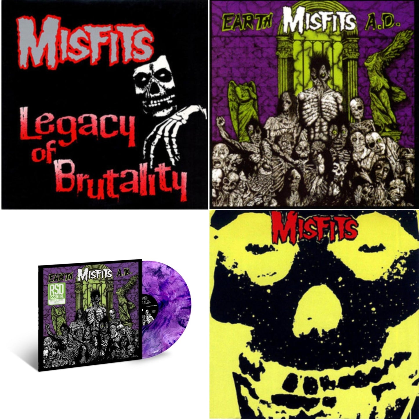 Misfits - Legacy Of Brutality & Earth A.D. & Earth A.D. / Wolfs Blood (Purple Swirl LP Vinyl) (Rsd Essential) & Collection