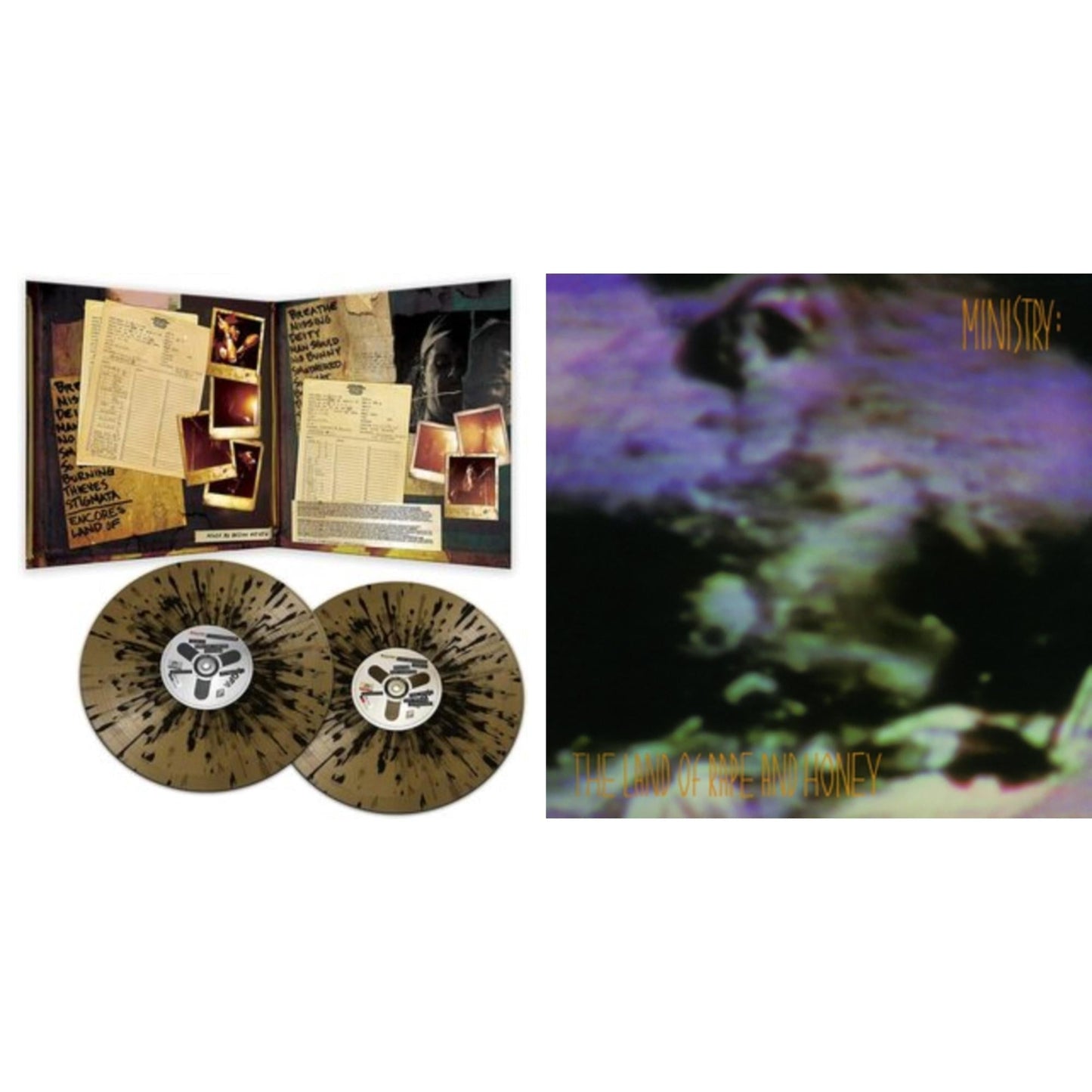 Ministry - Land Of Rape & Honey (180G) & Live Necronomicon (Black & Gold Splatter Vinyl/2LP)