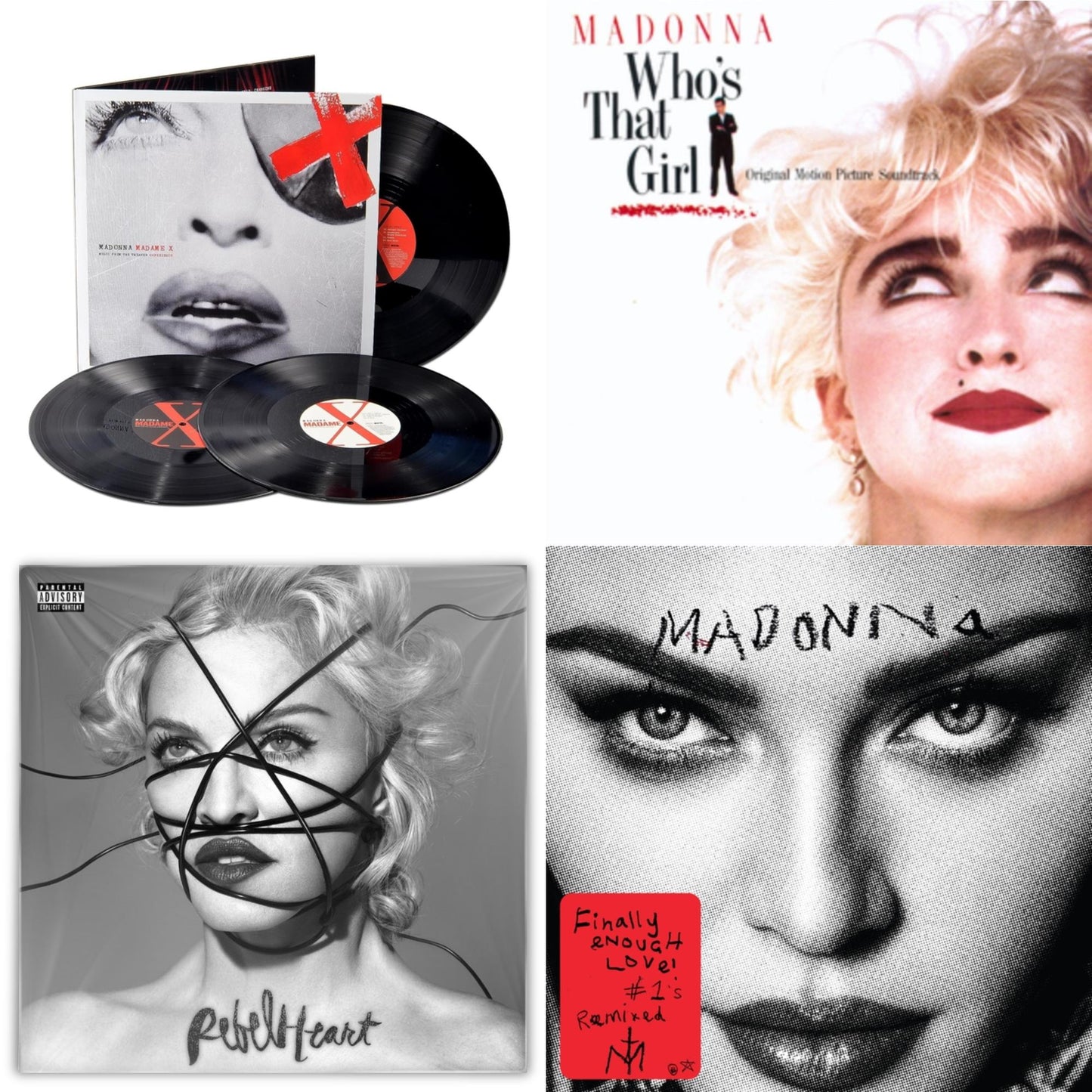 Madonna - Rebel Heart & Madame X (Live) (3LP) & Finally Enough Love (2LP) & Who's That Girl Ost (Back 2 The 80S) (I)