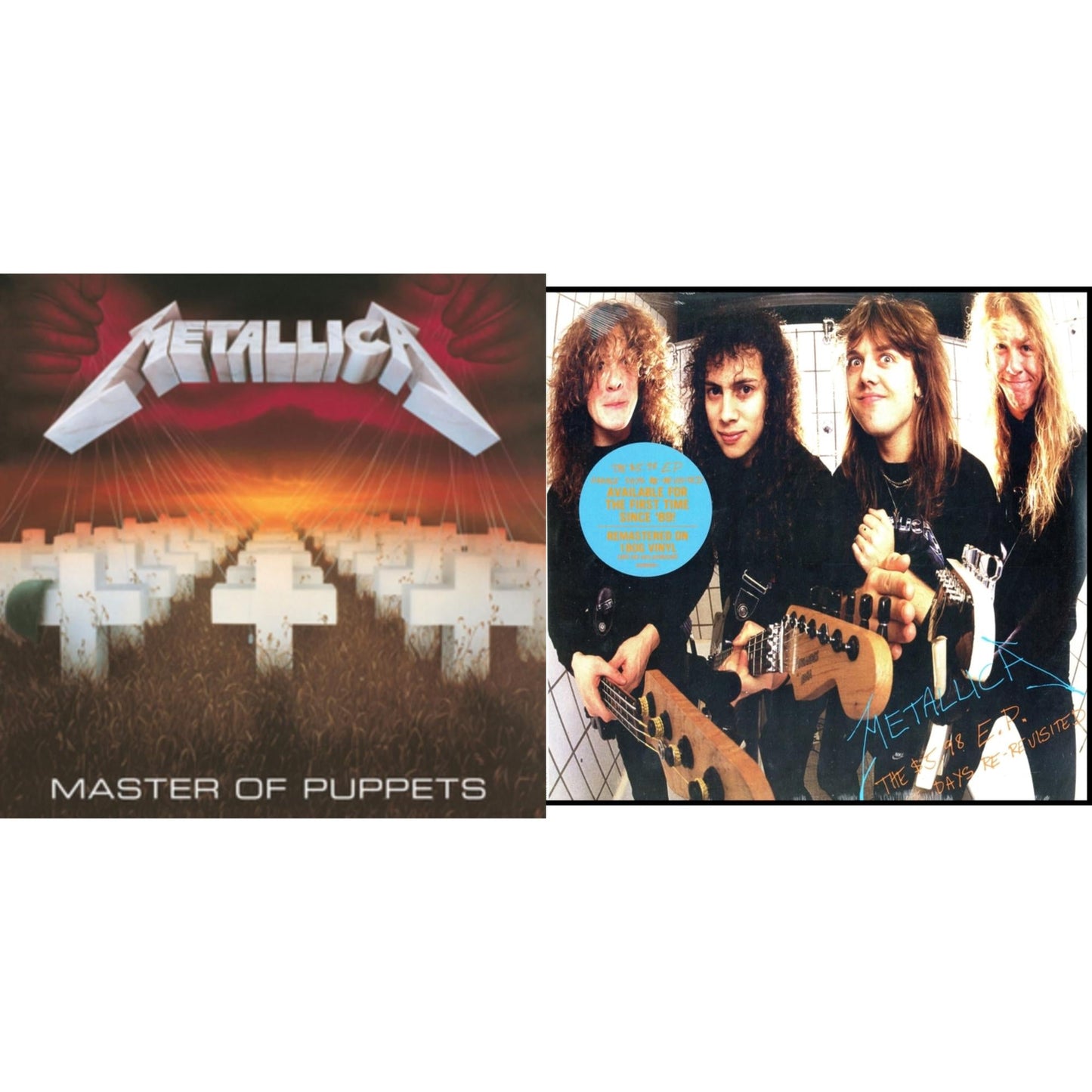 Metallica - Master Of Puppets (Remastered) & $5.98 Ep: Garage Days Re-Revisited (Remastered) - LP Vinyl Bundle