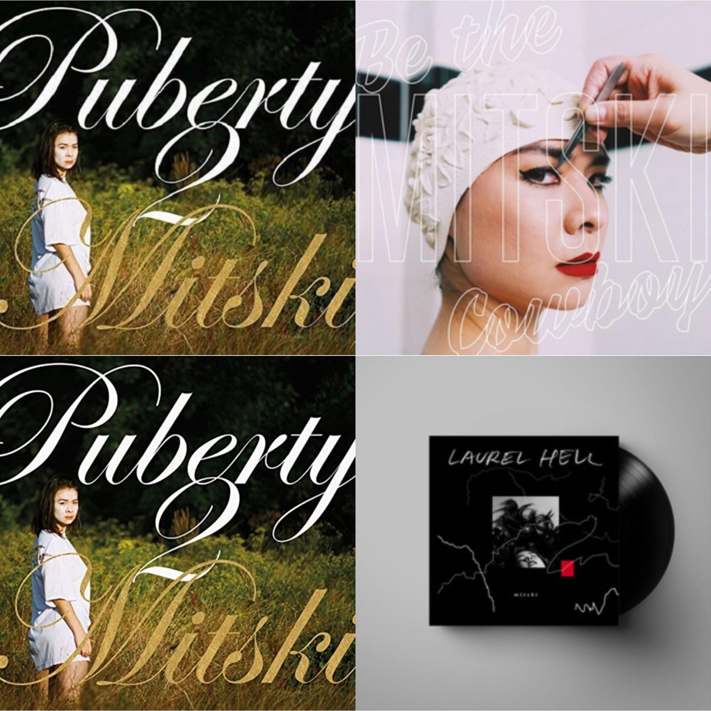 Mitski - Puberty 2 & Be The Cowboy & Puberty 2 (White LP Vinyl) & Laurel Hell