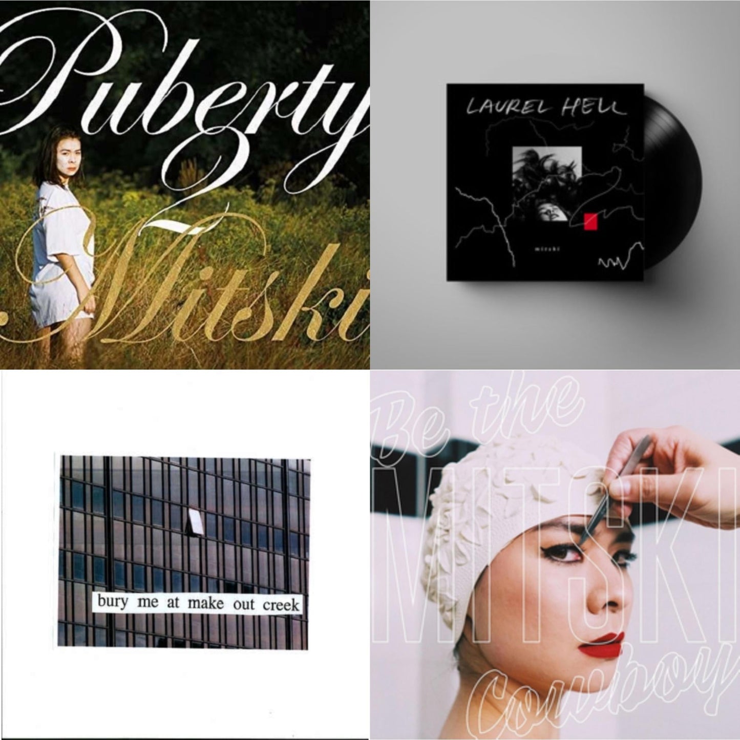 Mitski - Bury Me At Makeout Creek & Puberty 2 & Be The Cowboy & Laurel Hell - LP Vinyl Bundle