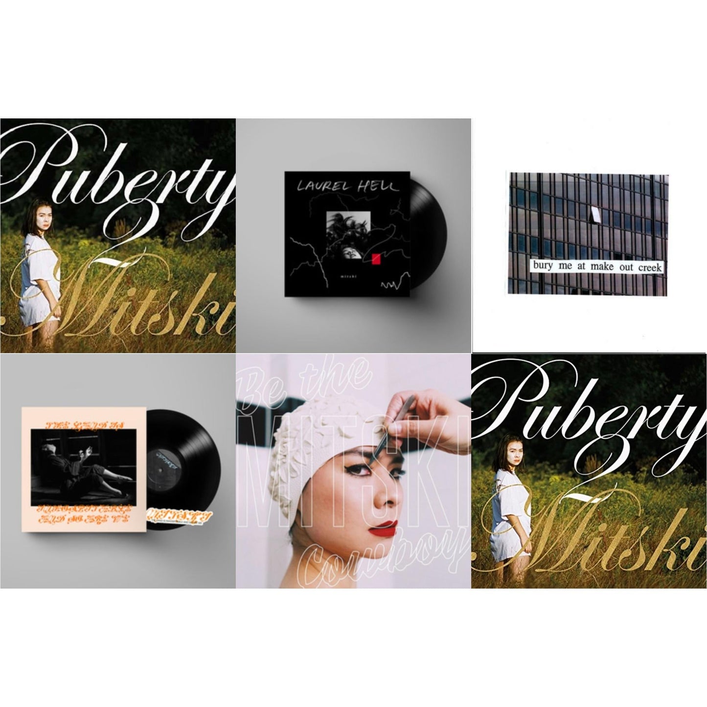 Mitski - Puberty 2 & Laurel Hell & Bury Me At Makeout Creek & Land Is Inhospitable & So Are We & Be The Cowboy & Puberty 2 (White LP Vinyl)