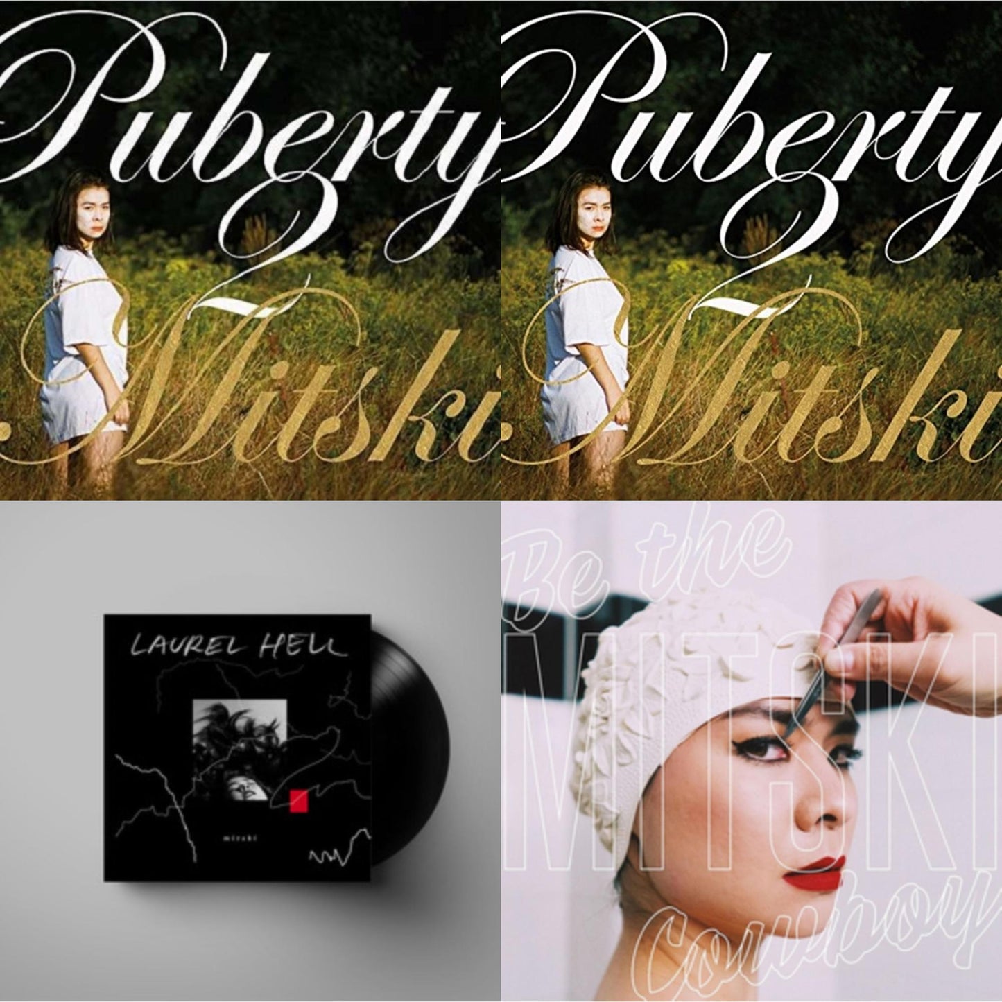 Mitski - Puberty 2 & Puberty 2 (White LP Vinyl) & Laurel Hell & Be The Cowboy