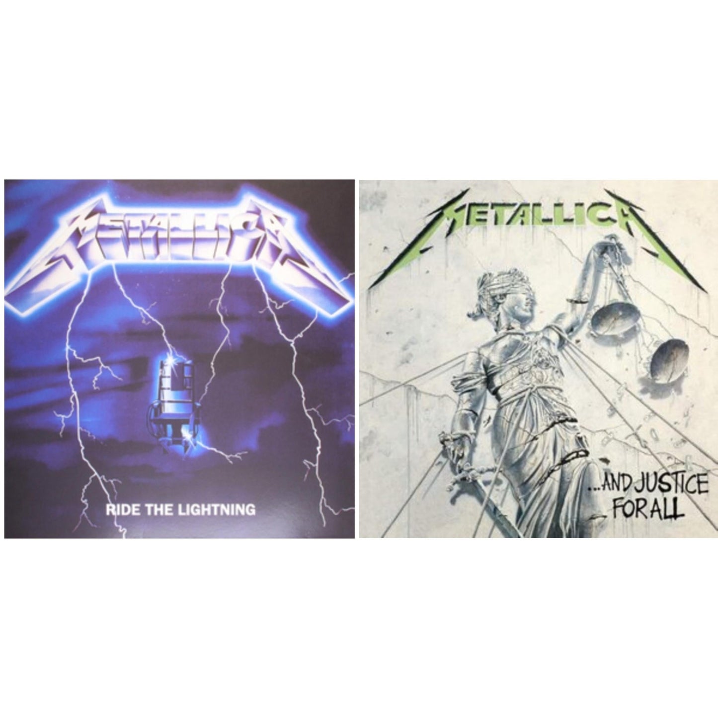 Metallica - Ride The Lightning (180G) & And Justice For All (Remastered) - LP Vinyl Bundle