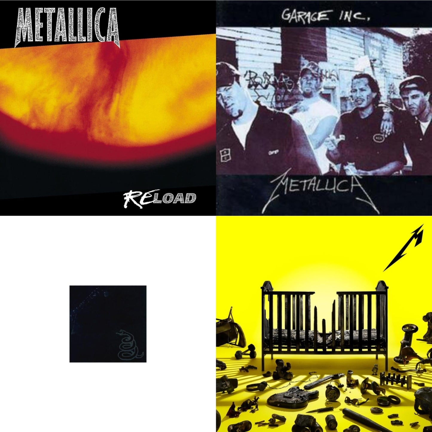 Metallica - 72 Seasons (2LP) & Metallica (Remastered/2LP) & Reload & Garage Inc.