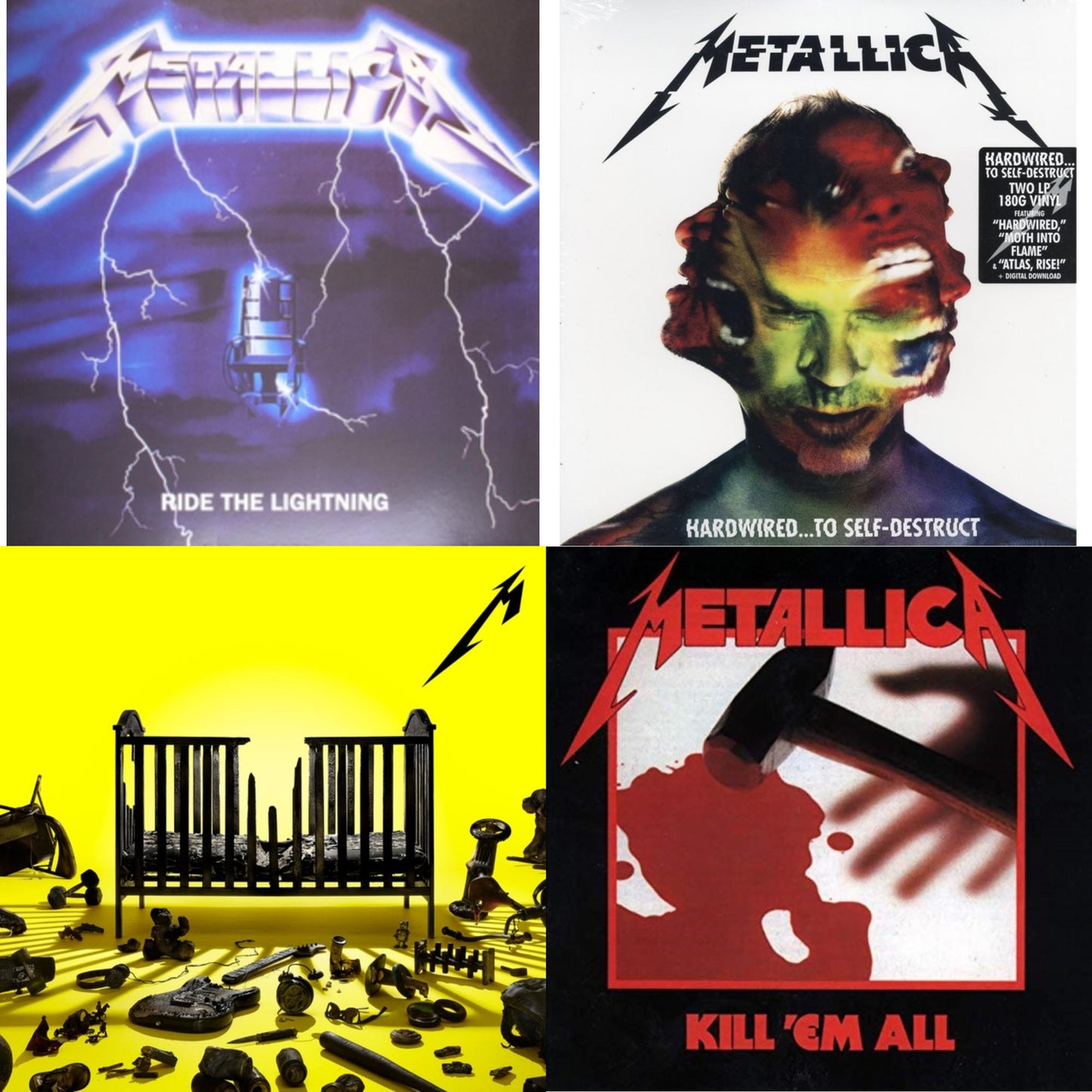 Metallica - 72 Seasons (2LP) & Kill Em All (180G) & Ride The Lightning (180G) & Hardwired To Self-Destruct (2LP/180G/Dl Card)