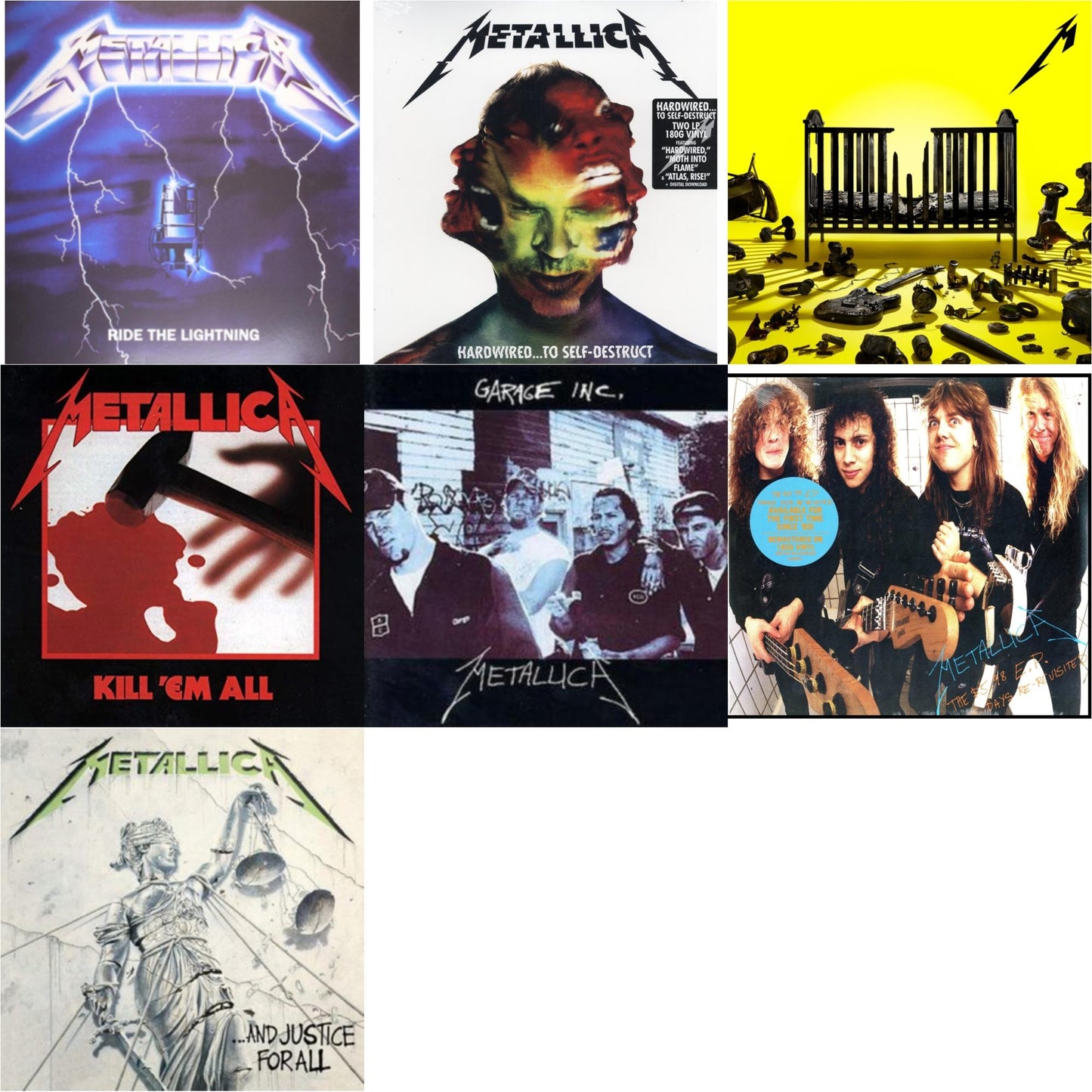 Metallica - 72 Seasons (2LP) & Garage Inc. & Kill Em All (180G) & Ride The Lightning (180G) & Hardwired To Self-Destruct (2LP/180G/Dl Card) & $5.98 Ep: Garage Days Re-Revisited (Remastered) & And Justice For All (Remastered)