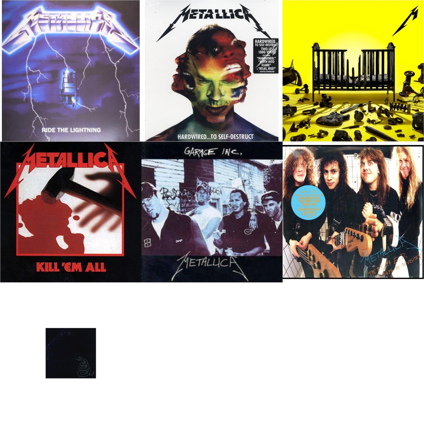 Metallica - 72 Seasons (2LP) & Metallica (Remastered/2LP) & Garage Inc. & Kill Em All (180G) & Ride The Lightning (180G) & Hardwired To Self-Destruct (2LP/180G/Dl Card) & $5.98 Ep: Garage Days Re-Revisited (Remastered)