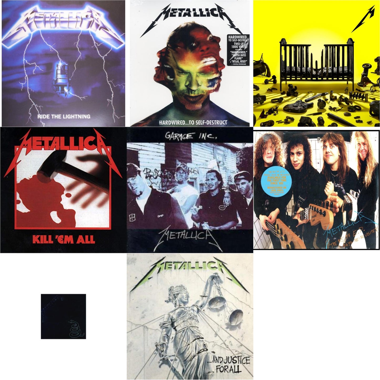 Metallica - 72 Seasons (2LP) & Metallica (Remastered/2LP) & Garage Inc. & Kill Em All (180G) & Ride The Lightning (180G) & Hardwired To Self-Destruct (2LP/180G/Dl Card) & $5.98 Ep: Garage Days Re-Revisited (Remastered) & And Justice For All