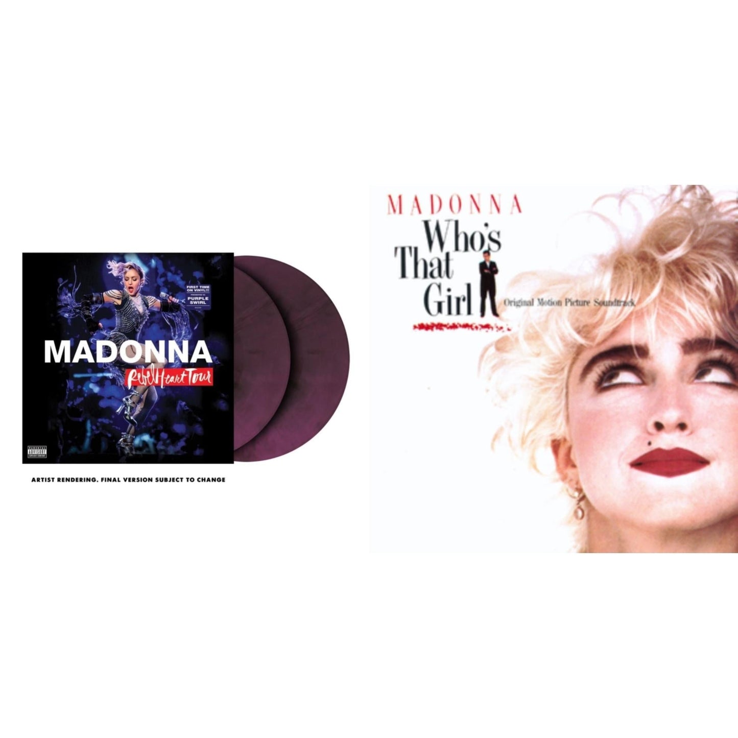 Madonna - Rebel Heart Tour (X) (Purple Galaxy Swirl Vinyl/2LP) & Who's That Girl Ost (Back 2 The 80S) (I)