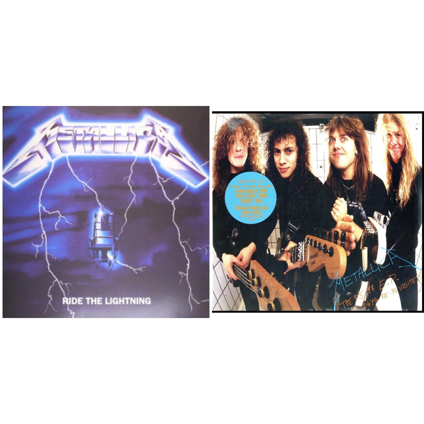 Metallica - Ride The Lightning (180G) & $5.98 Ep: Garage Days Re-Revisited (Remastered) - LP Vinyl Bundle