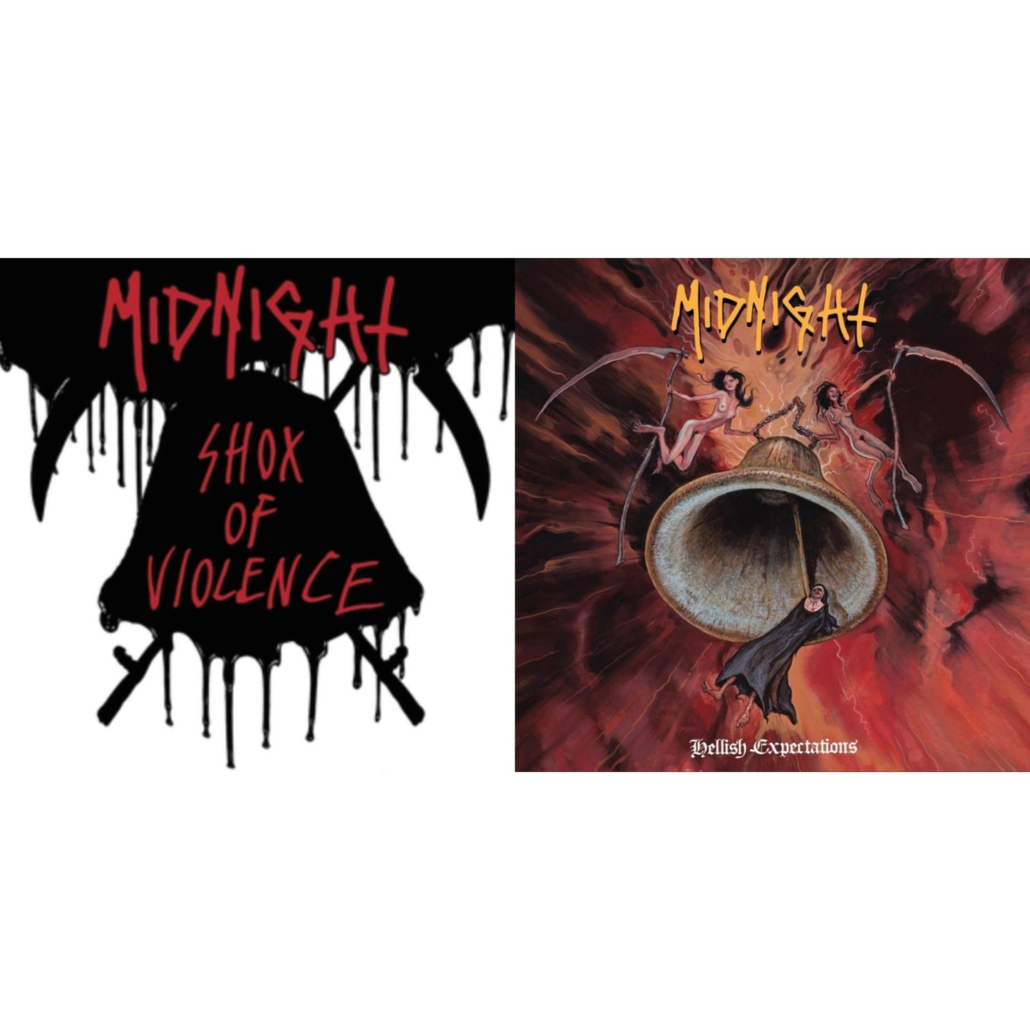Midnight - Shox Of Violence (2LP) & Hellish Expectations (Sangria LP Vinyl)