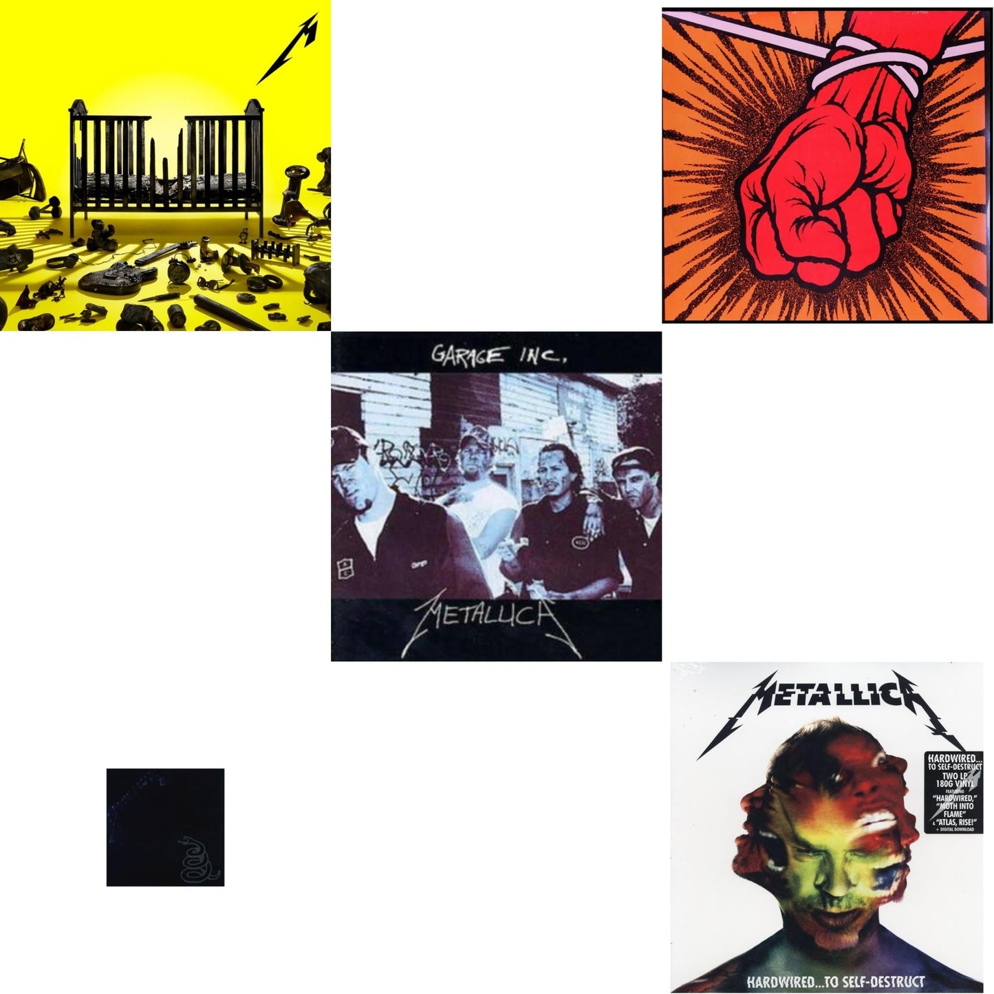 Metallica - 72 Seasons (2LP) & Metallica (Remastered/2LP) & Garage Inc. & St Anger & Hardwired To Self-Destruct (2LP/180G/Dl Card)