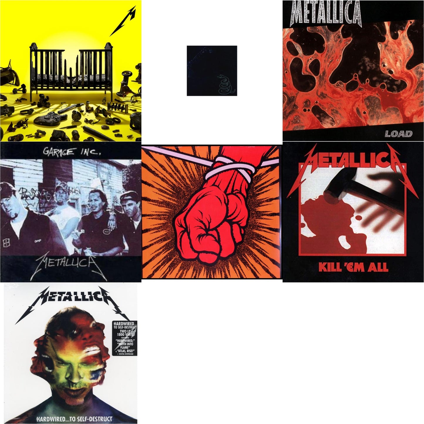 Metallica - 72 Seasons (2LP) & Metallica (Remastered/2LP) & Load & Garage Inc. & St Anger & Kill Em All (180G) & Hardwired To Self-Destruct (2LP/180G/Dl Card)
