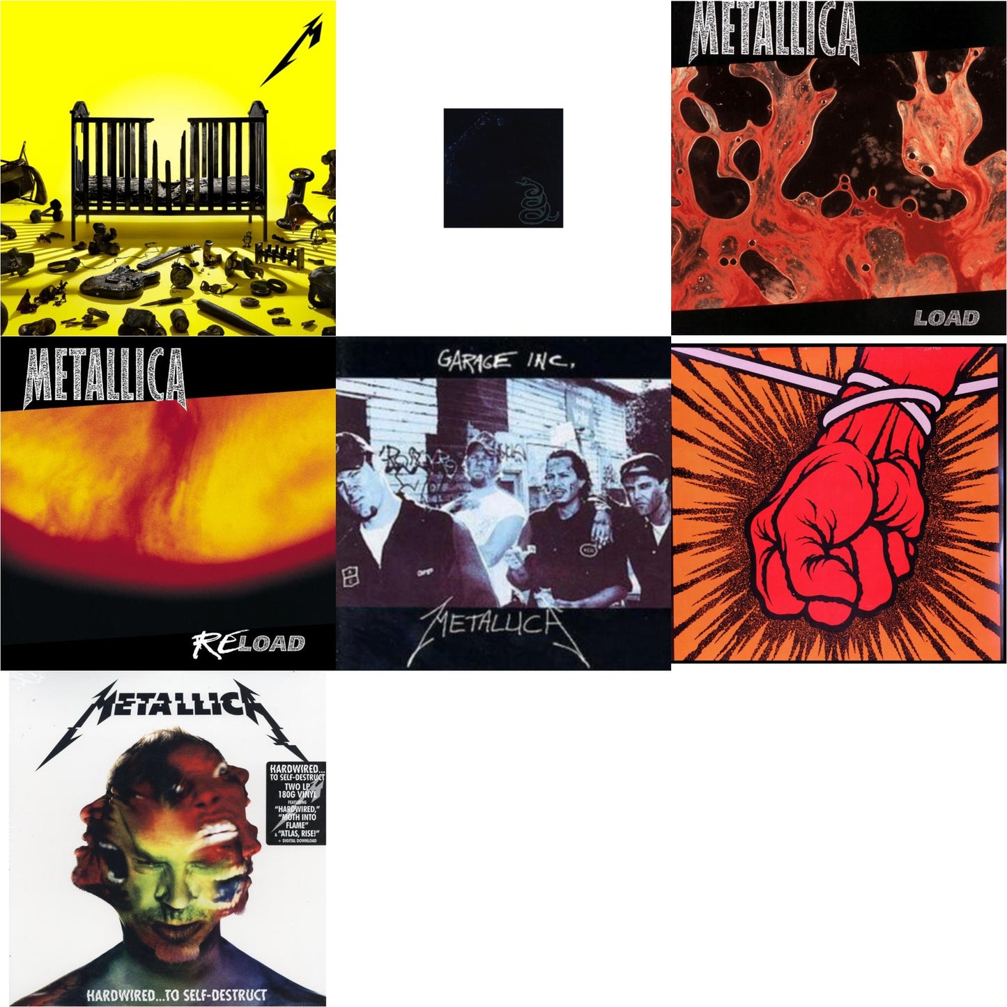 Metallica - 72 Seasons (2LP) & Metallica (Remastered/2LP) & Load & Reload & Garage Inc. & St Anger & Hardwired To Self-Destruct (2LP/180G/Dl Card)