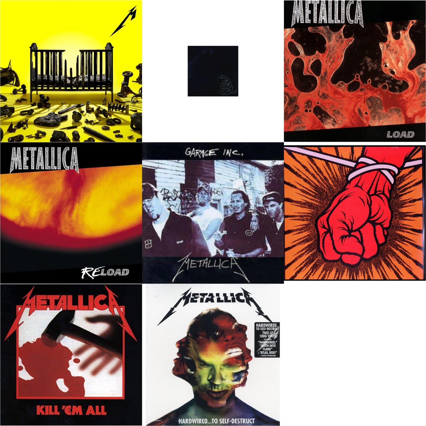 Metallica - 72 Seasons (2LP) & Metallica (Remastered/2LP) & Load & Reload & Garage Inc. & St Anger & Kill Em All (180G) & Hardwired To Self-Destruct (2LP/180G/Dl Card)
