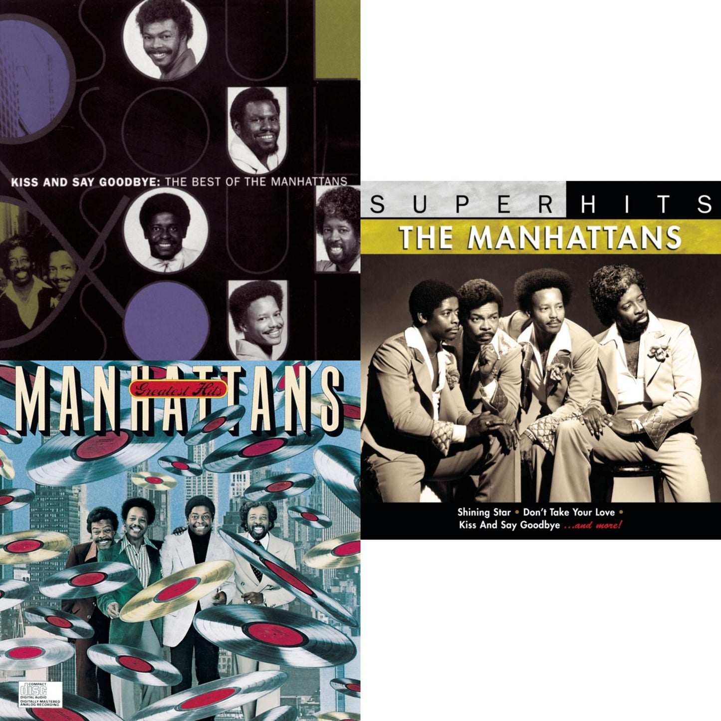 Manhattans - Kiss & Say Goodbye: Best Of Manhattans & Greatest Hits & Super Hits - CD Bundle