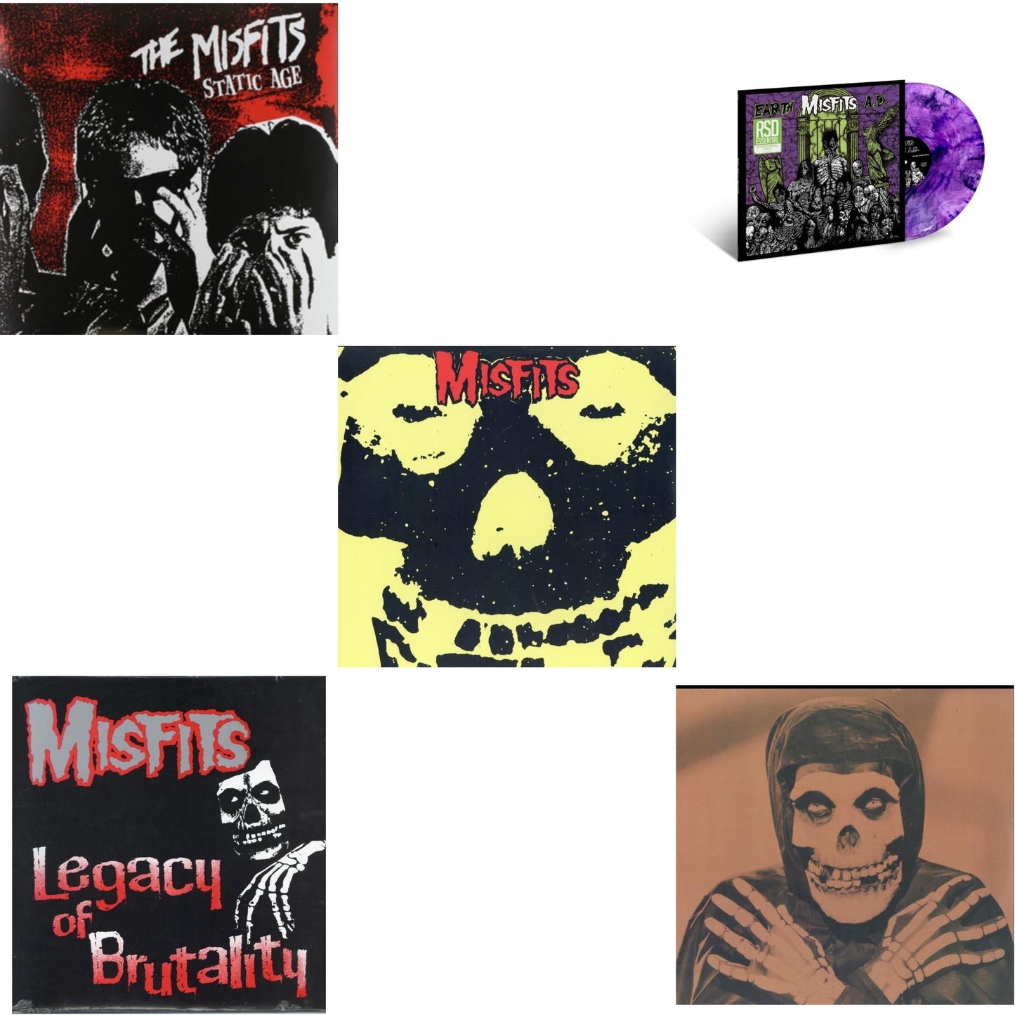 Misfits - Legacy Of Brutality & Collection & Collection Vol.2 & Static Age & Earth A.D. / Wolfs Blood (Purple Swirl LP Vinyl) (Rsd Essential)
