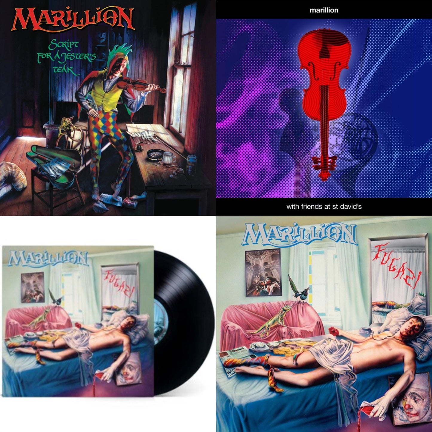 Marillion - Script For A Jester's Tear (2020 Stereo Remix) & With Friends At St David's & Fugazi (2021 Stereo Remix) & Fugazi (Deluxe Edition/4LP)