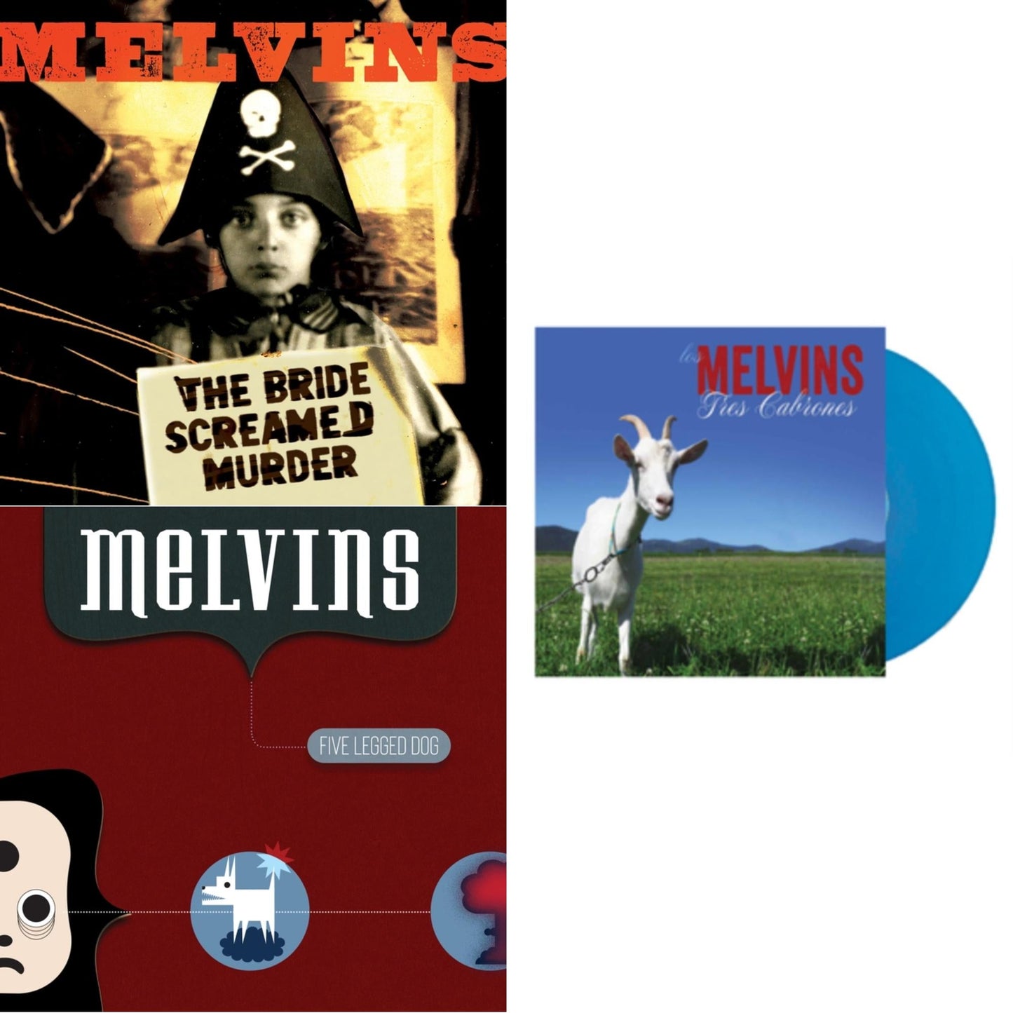 Melvins - Bride Screamed Murder (Apple Red LP Vinyl) & Five Legged Dog & Tres Cabrones