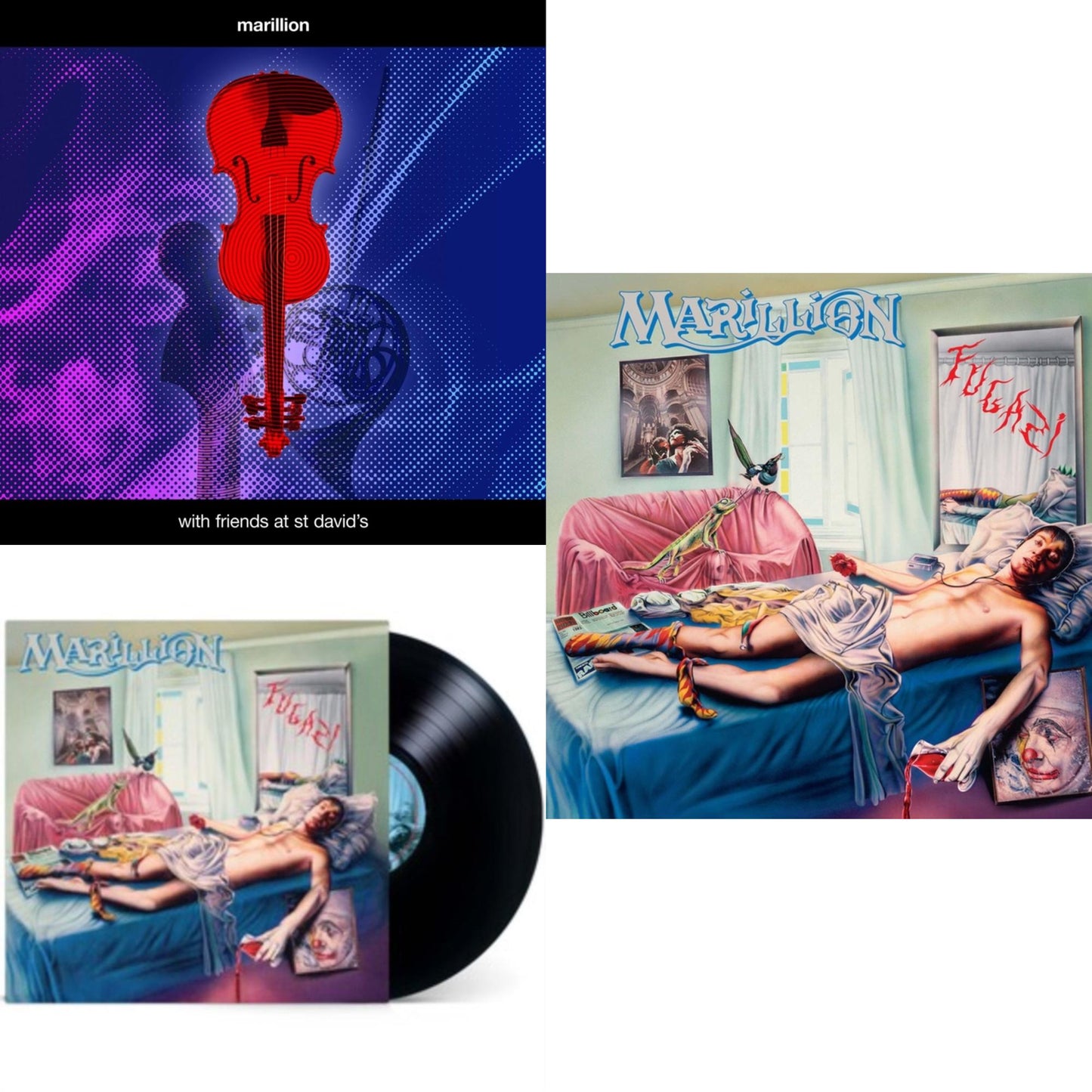 Marillion - Fugazi (Deluxe Edition/4LP) & Fugazi (2021 Stereo Remix) & With Friends At St David's